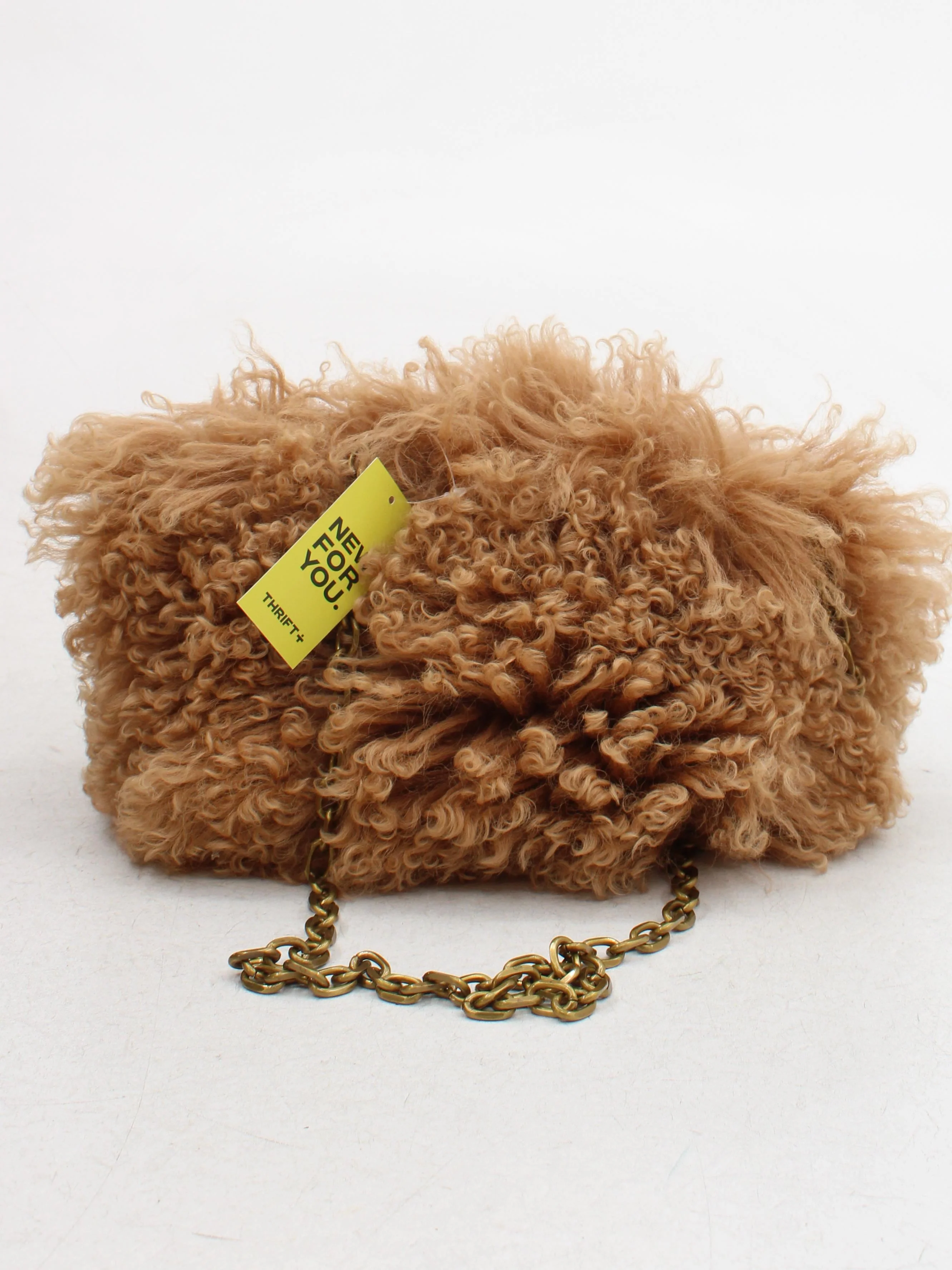 CAROLINA SANTO DOMINGO Women's Bag Brown 100% Animal Fur Crossbody - Image 2