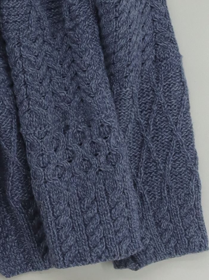 Carraig Donn Women's Cardigan M Blue 100% Wool Collared Cardigan - Image 4