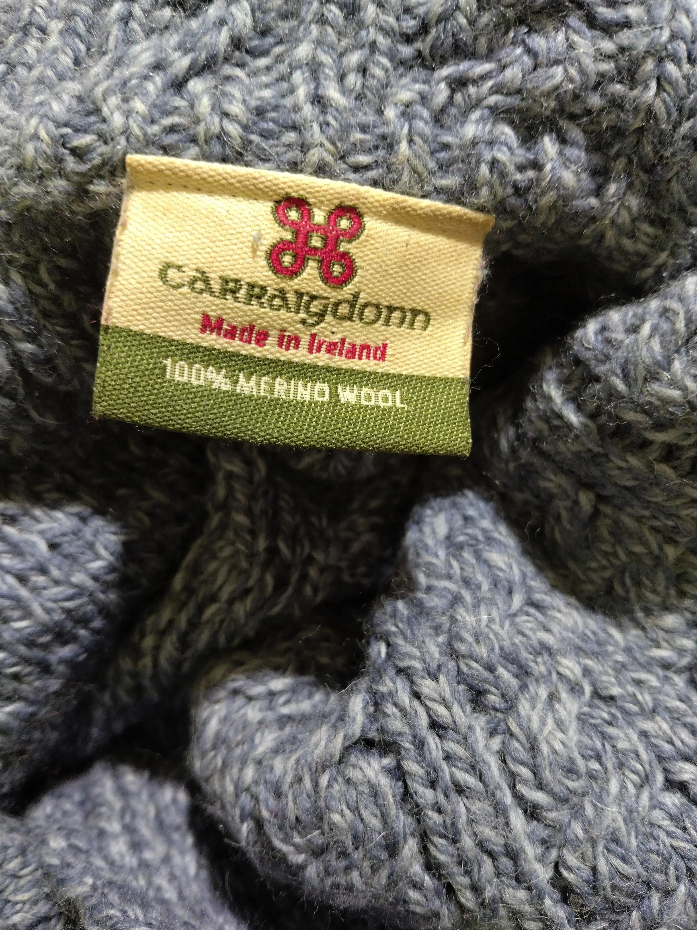 Carraig Donn Women's Cardigan M Blue 100% Wool Collared Cardigan - Image 6