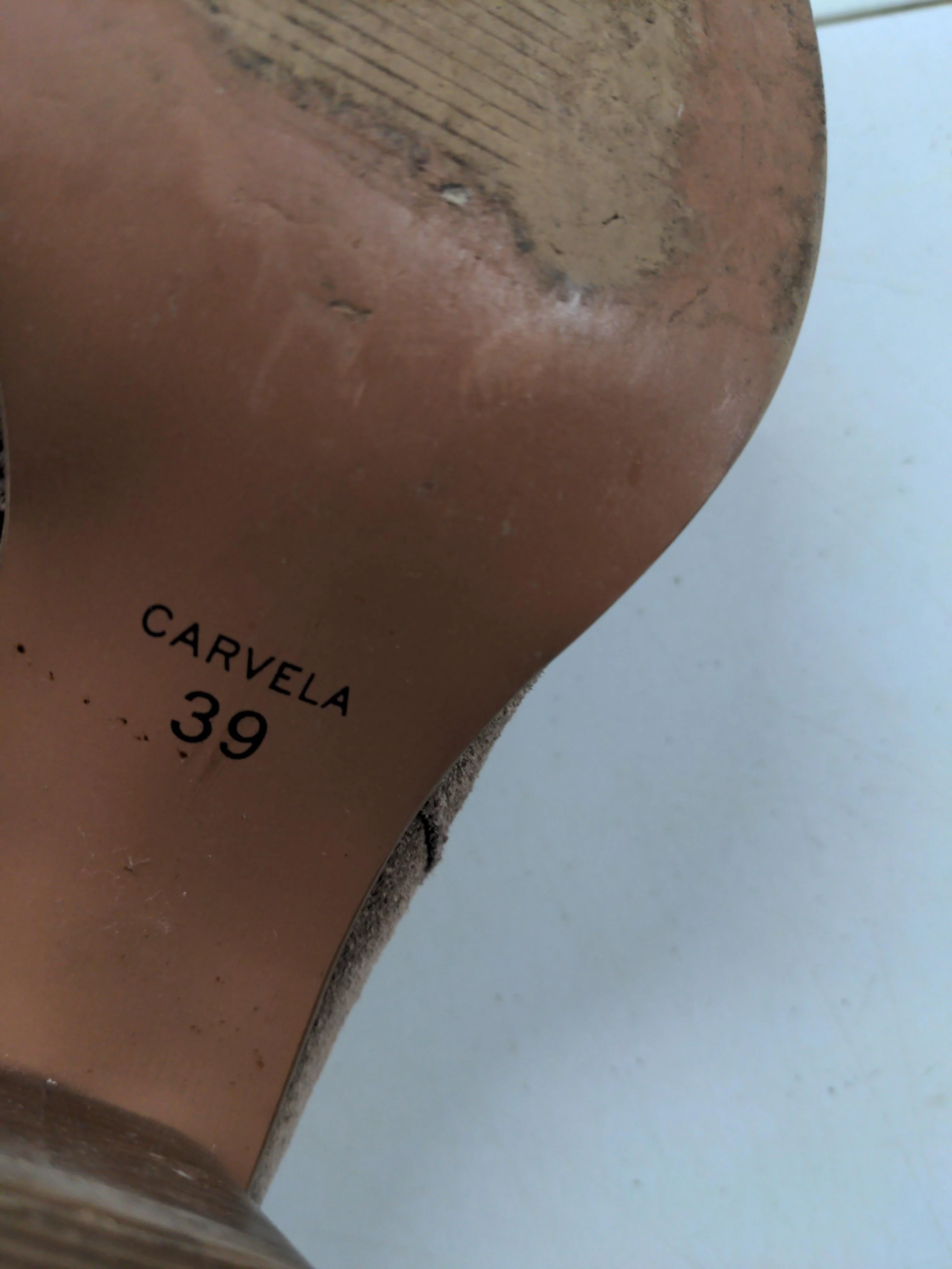 Carvela Women's Boots UK 6 Brown 100% Suede Combat - Image 9