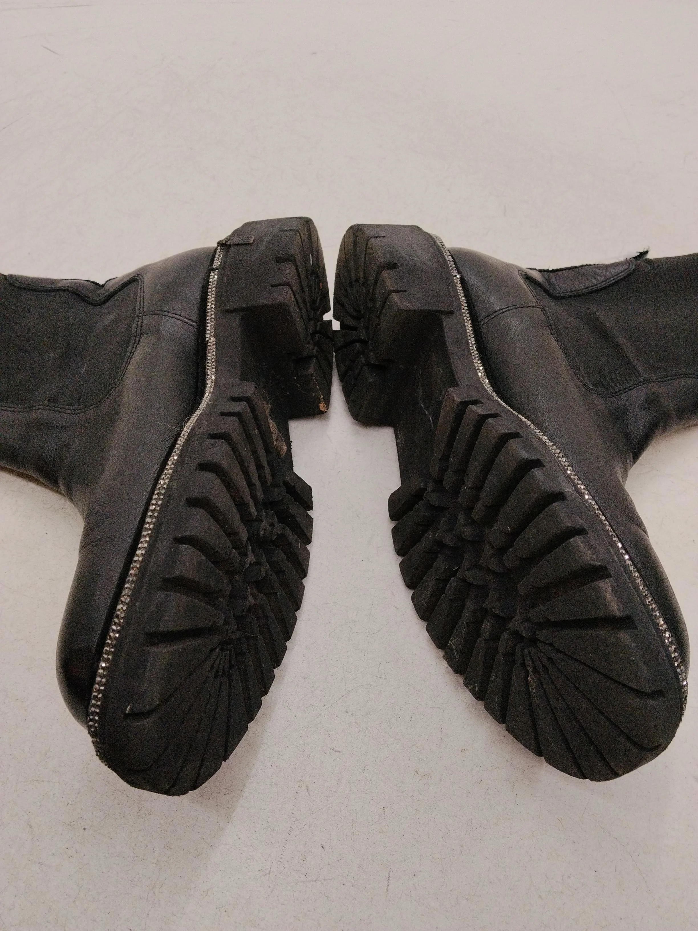 Carvela Women's Boots UK 7 Black 100% Leather Chelsea - Image 7