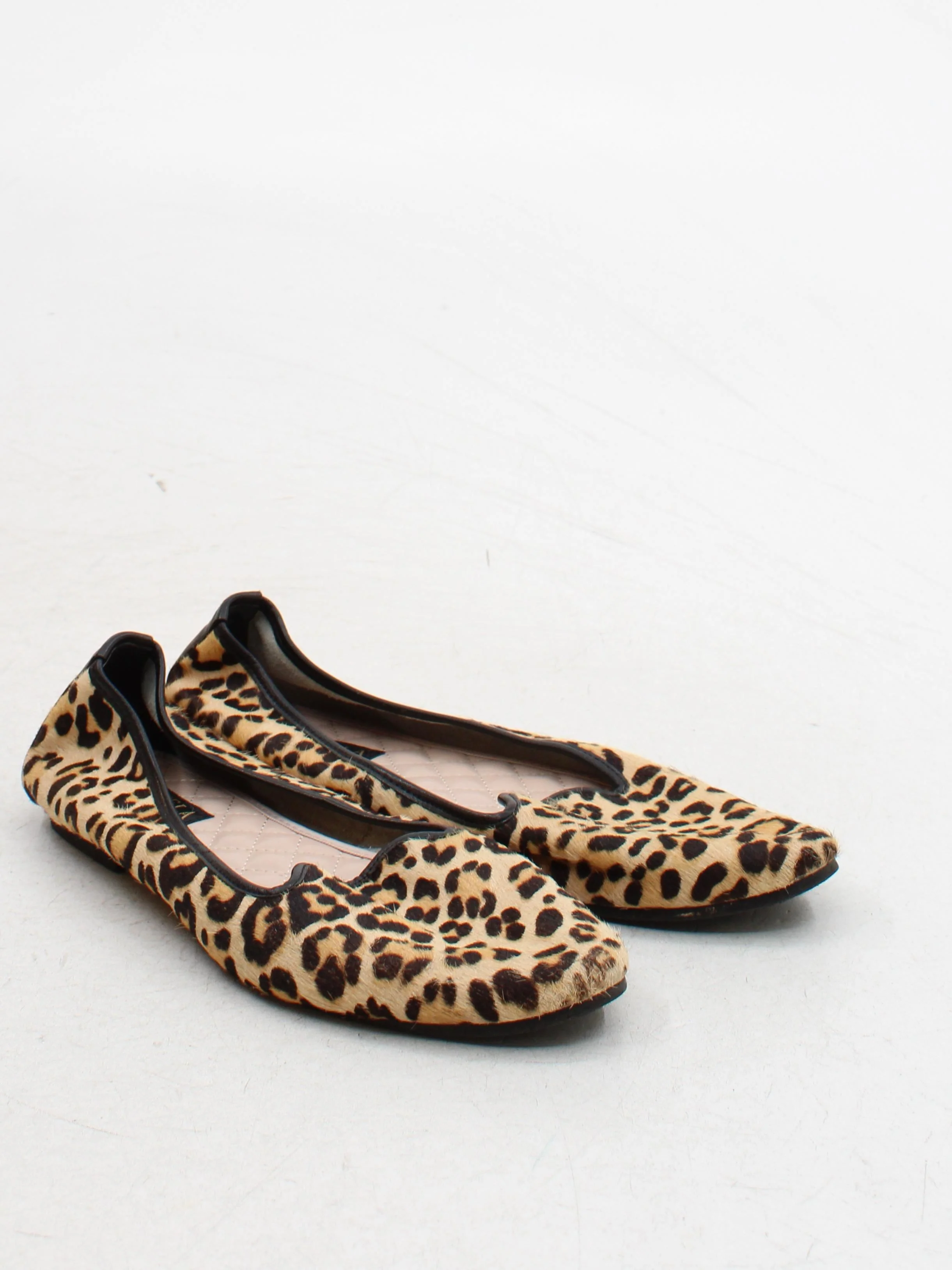 Carvela Women's Flat Shoes UK 6 Multi Animal Fur with Leather Loafer - Image 4