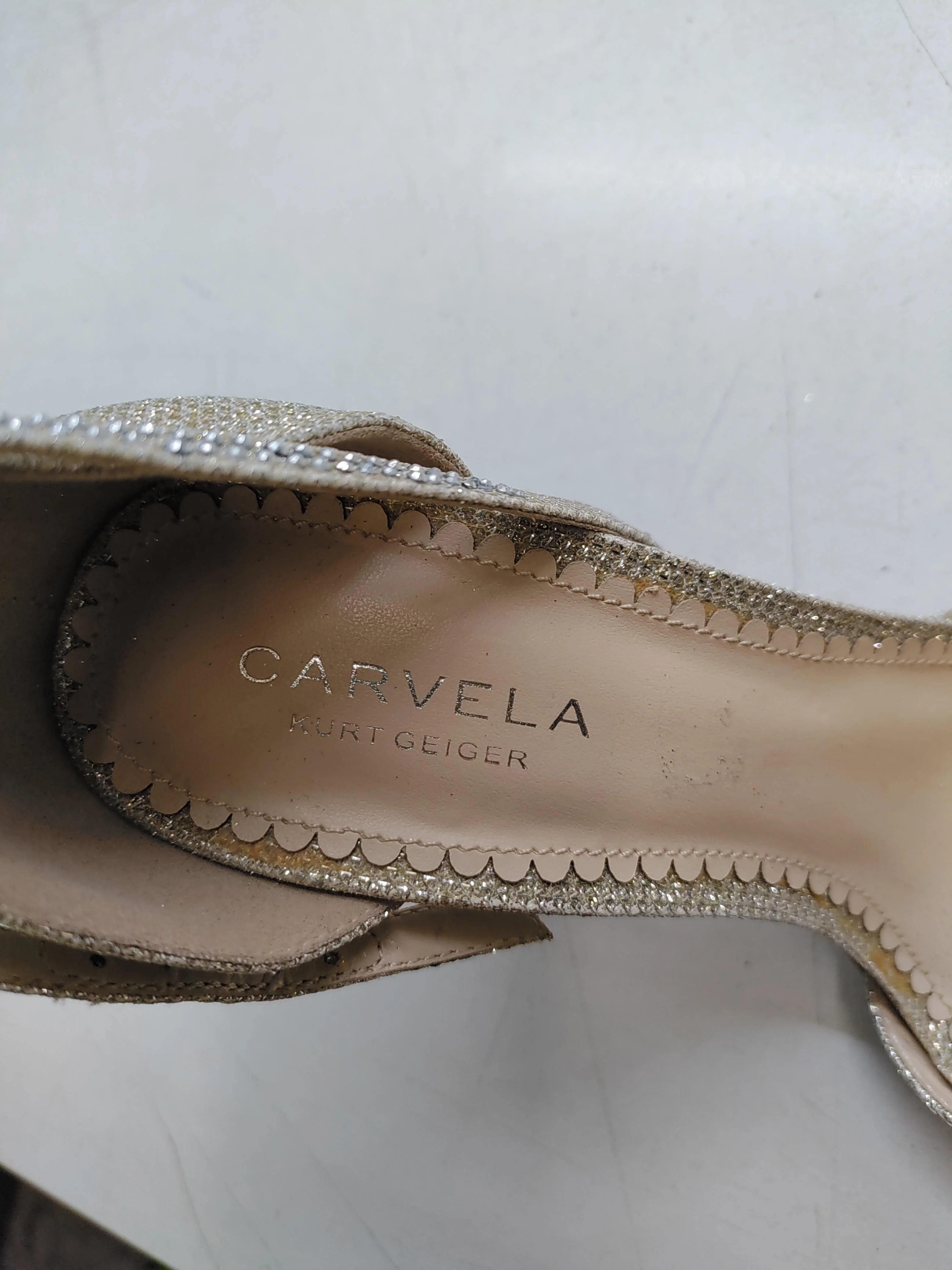 Carvela Women's Heels UK 5 Gold 100% Other Strappy - Image 8