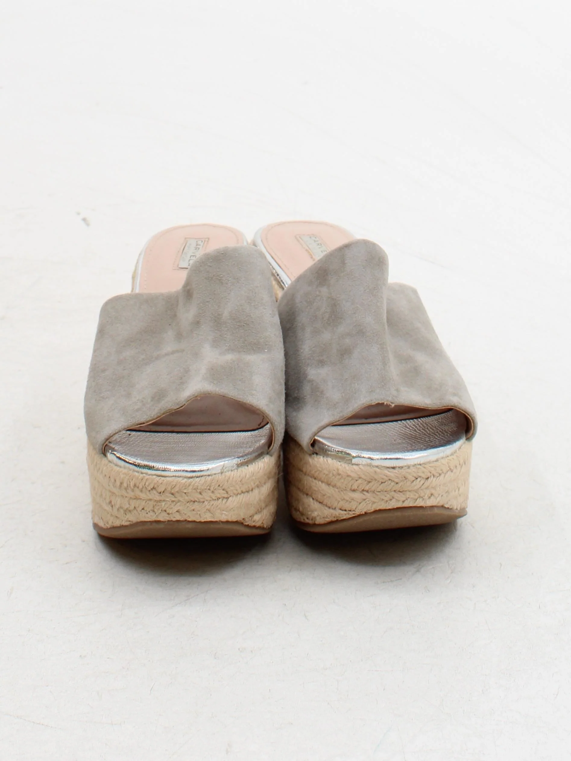 Carvela Women's Sandals UK 4 Grey 100% Suede Espadrille - Image 2