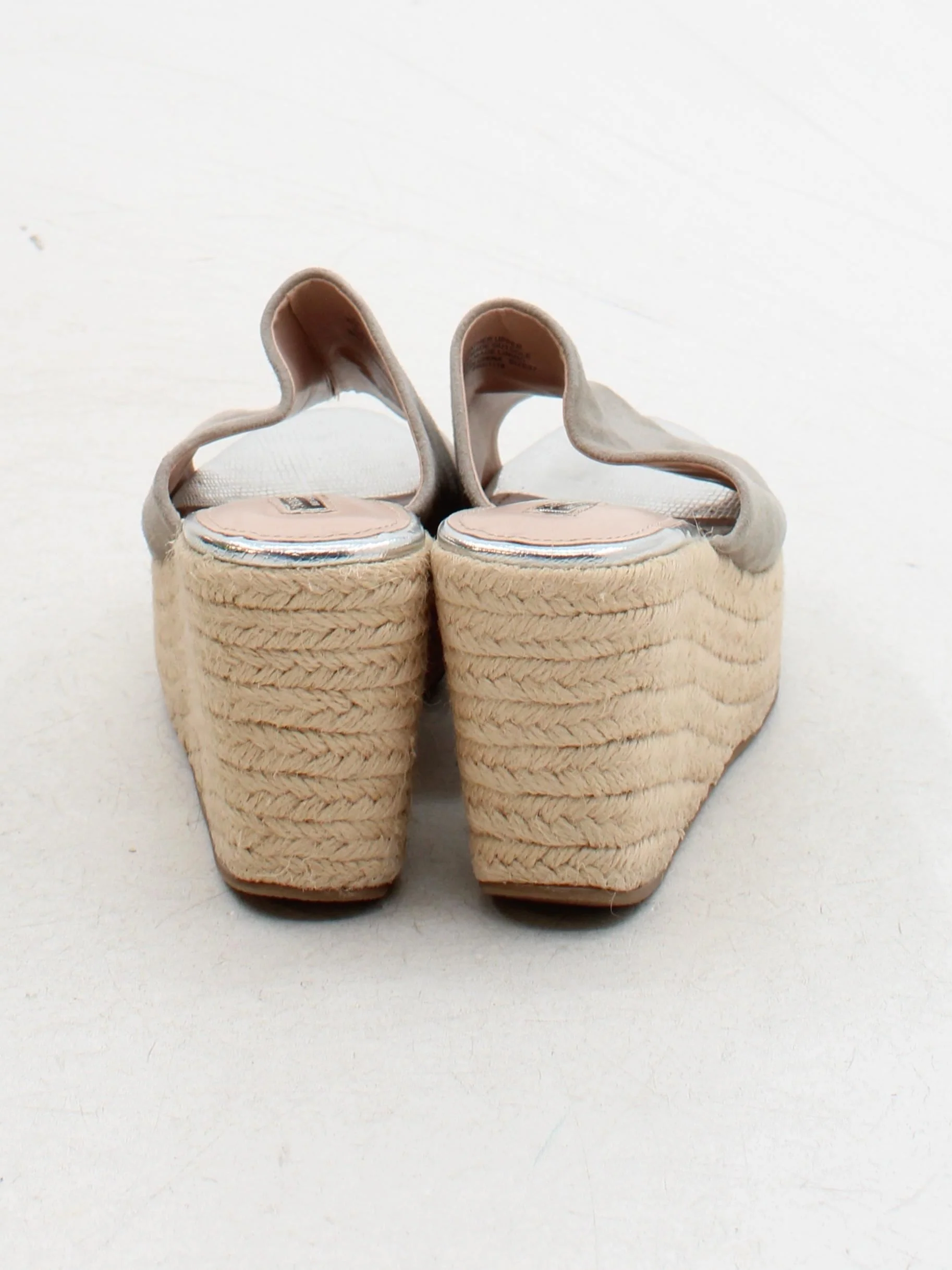 Carvela Women's Sandals UK 4 Grey 100% Suede Espadrille - Image 3