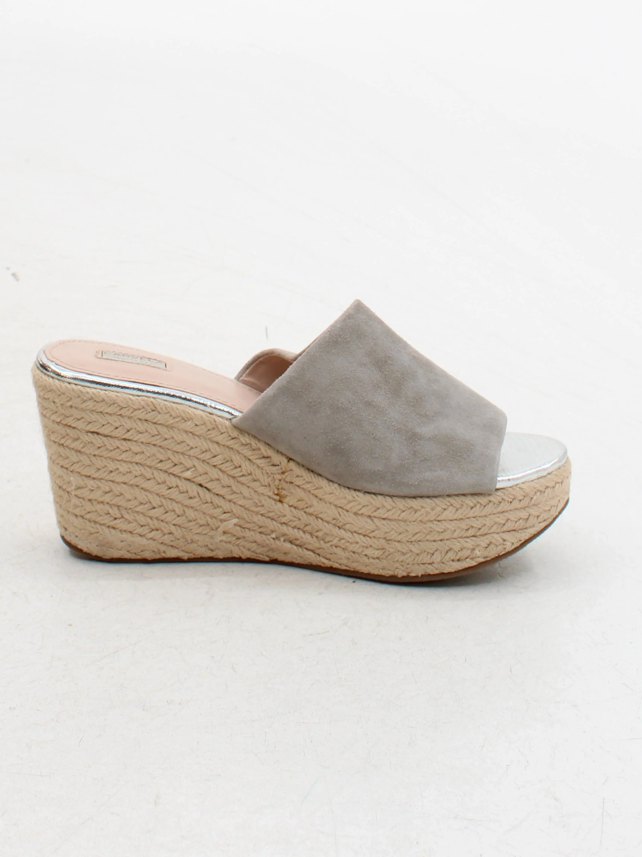 Carvela Women's Sandals UK 4 Grey 100% Suede Espadrille - Image 5