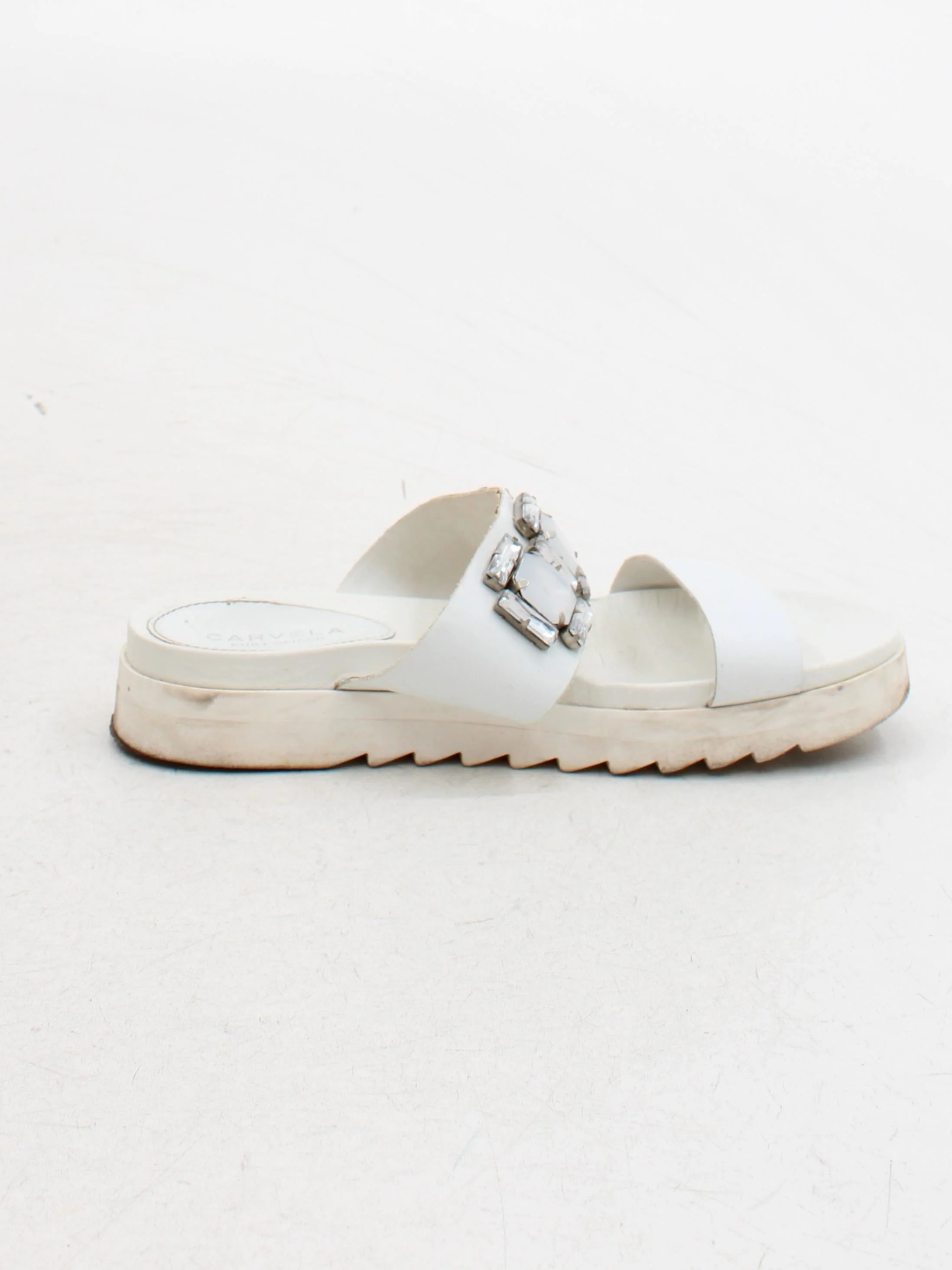 Carvela Women's Sandals UK 5 White 100% Leather Slider - Image 5