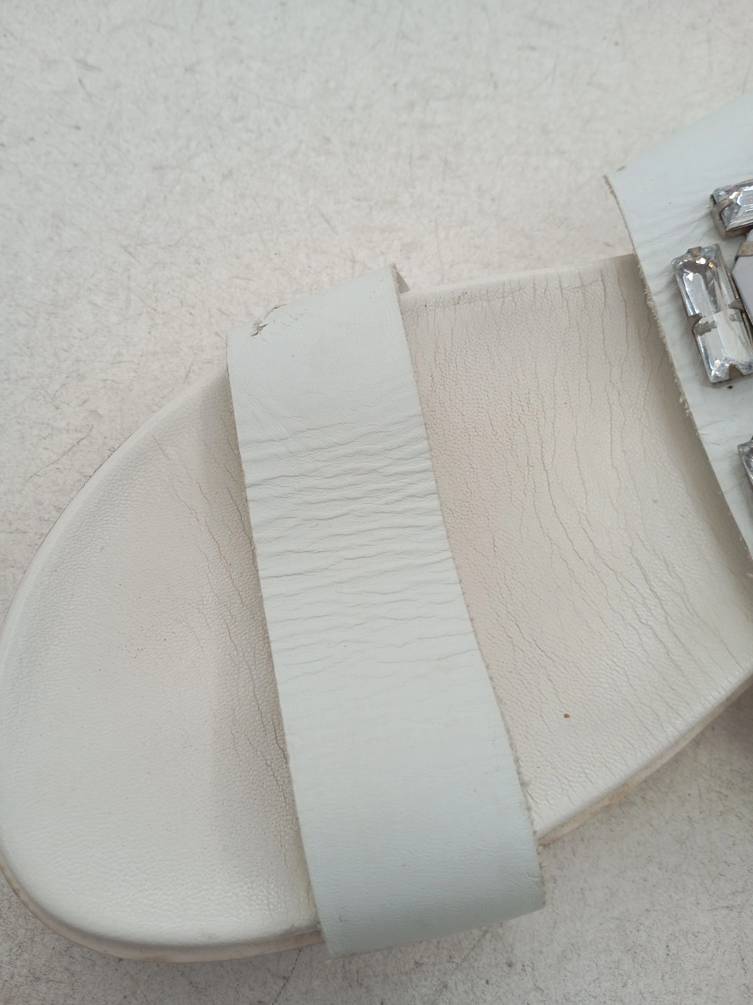Carvela Women's Sandals UK 5 White 100% Leather Slider - Image 9