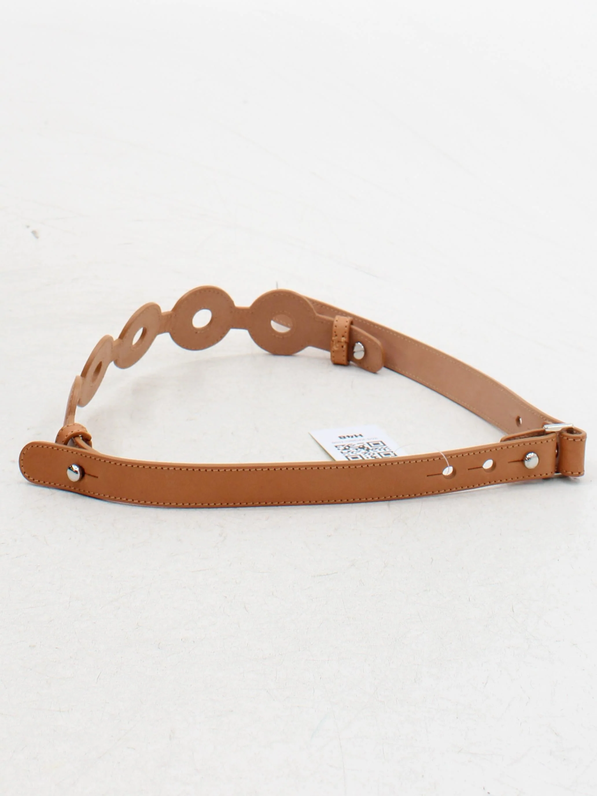 Carven Women's Belt S Tan 100% Leather Basic Belt - Image 2