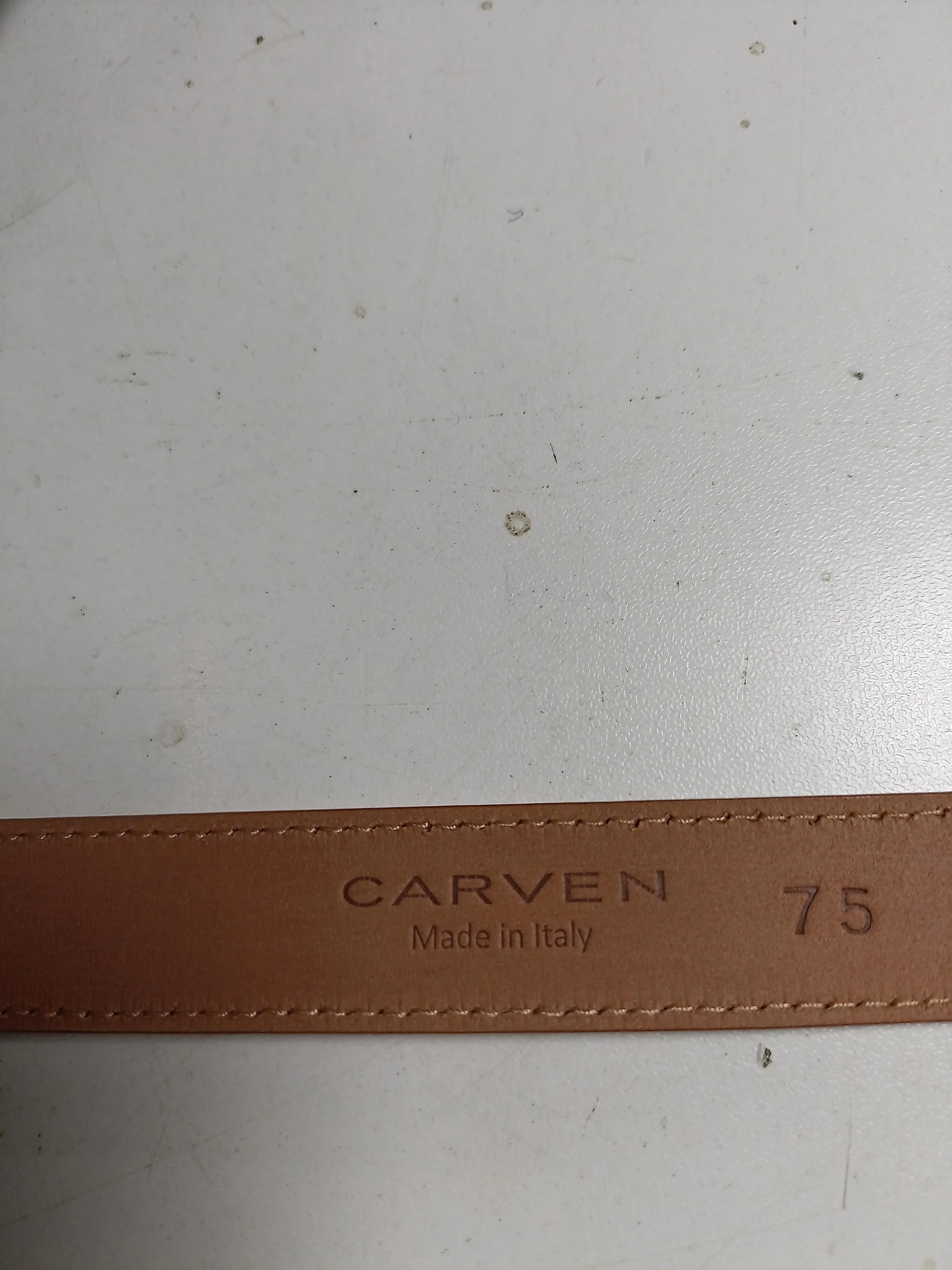 Carven Women's Belt S Tan 100% Leather Basic Belt - Image 5