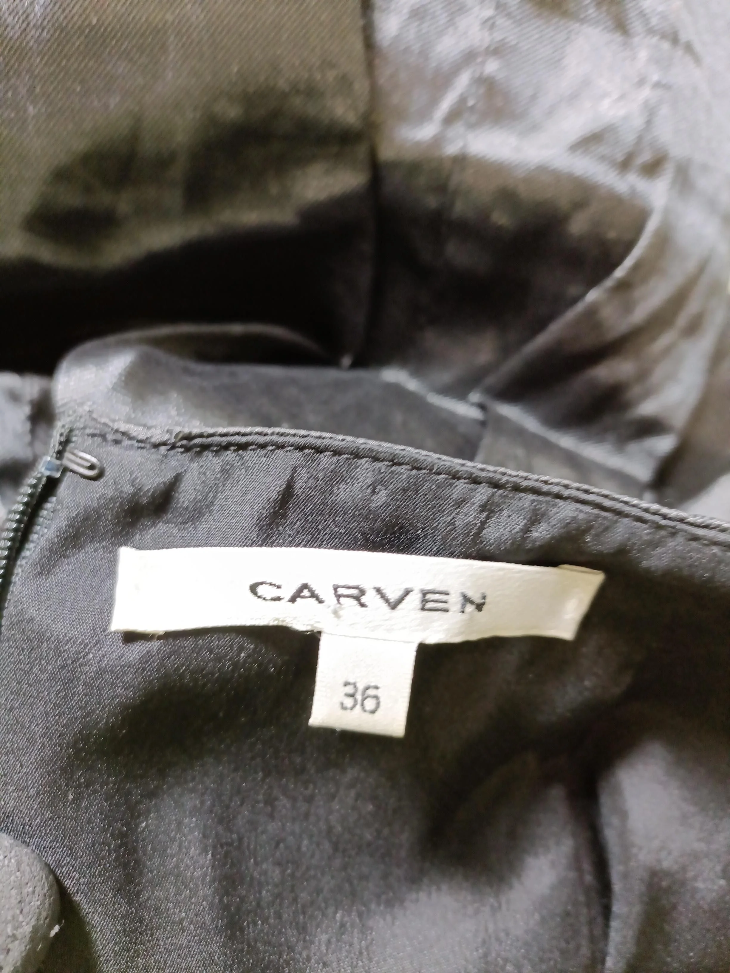 Carven Women's Midi Skirt UK 8 Black Polyester - Image 5
