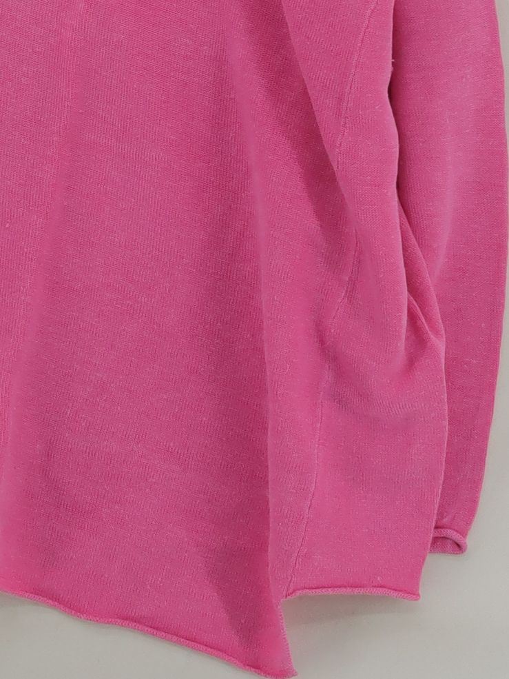 Cash CA Women's Jumper L Pink 100% Linen Round Neck Pullover - Image 4