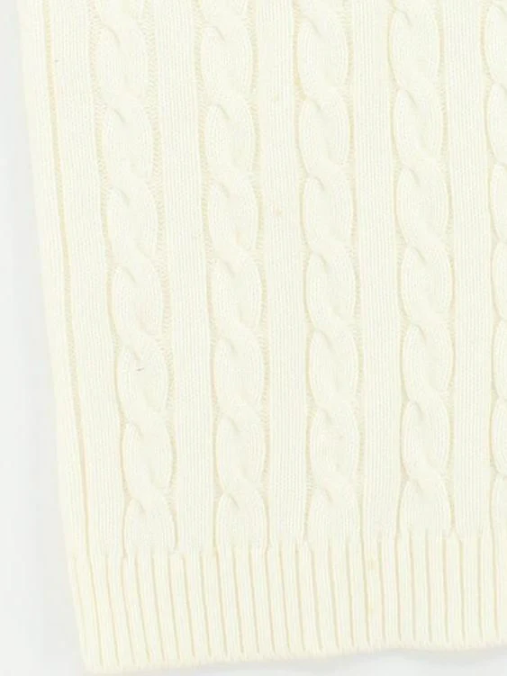 Castore Men's Jumper XXL Cream 100% Acrylic V-Neck Vest - Image 4