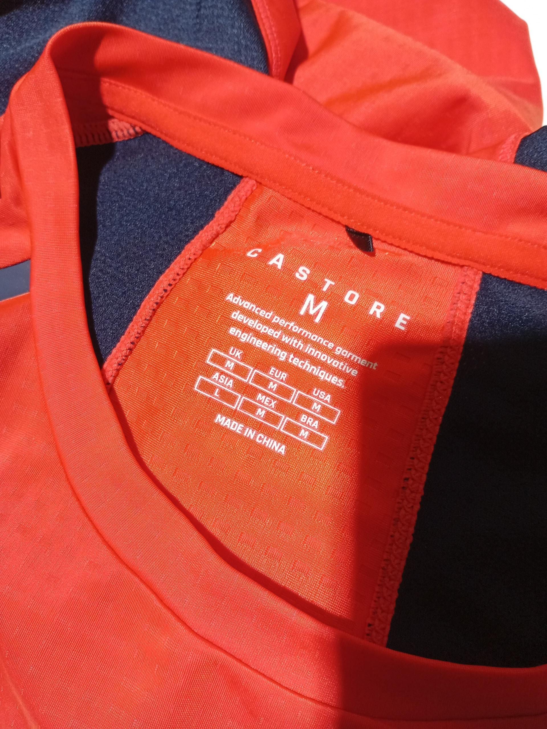 Castore Men's T-Shirt M Orange Polyester with Elastane Round Neck Basic - Image 5