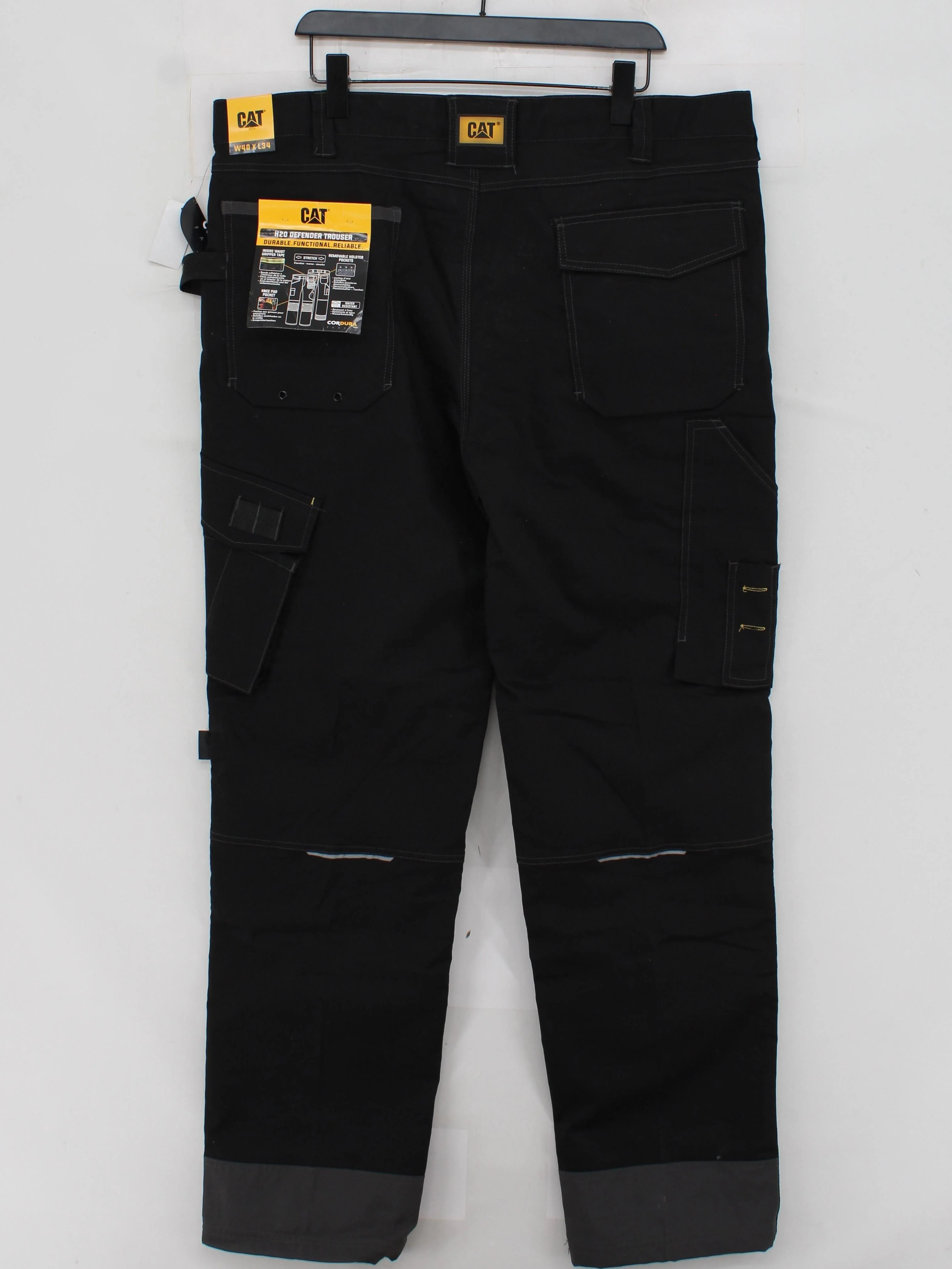 CAT Men's Trousers W 40 in Black Cotton New with tags - Image 2