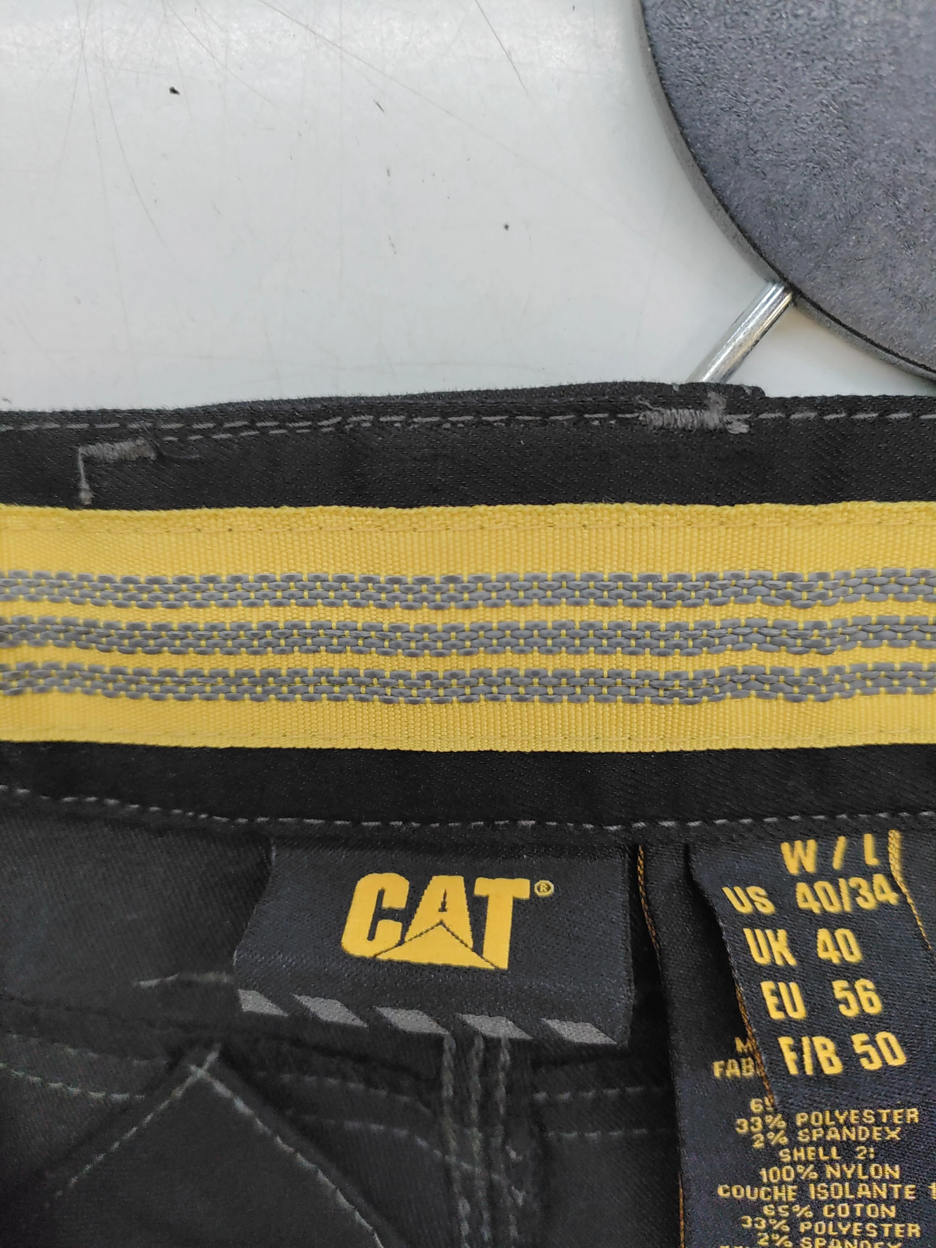 CAT Men's Trousers W 40 in Black Cotton New with tags - Image 5