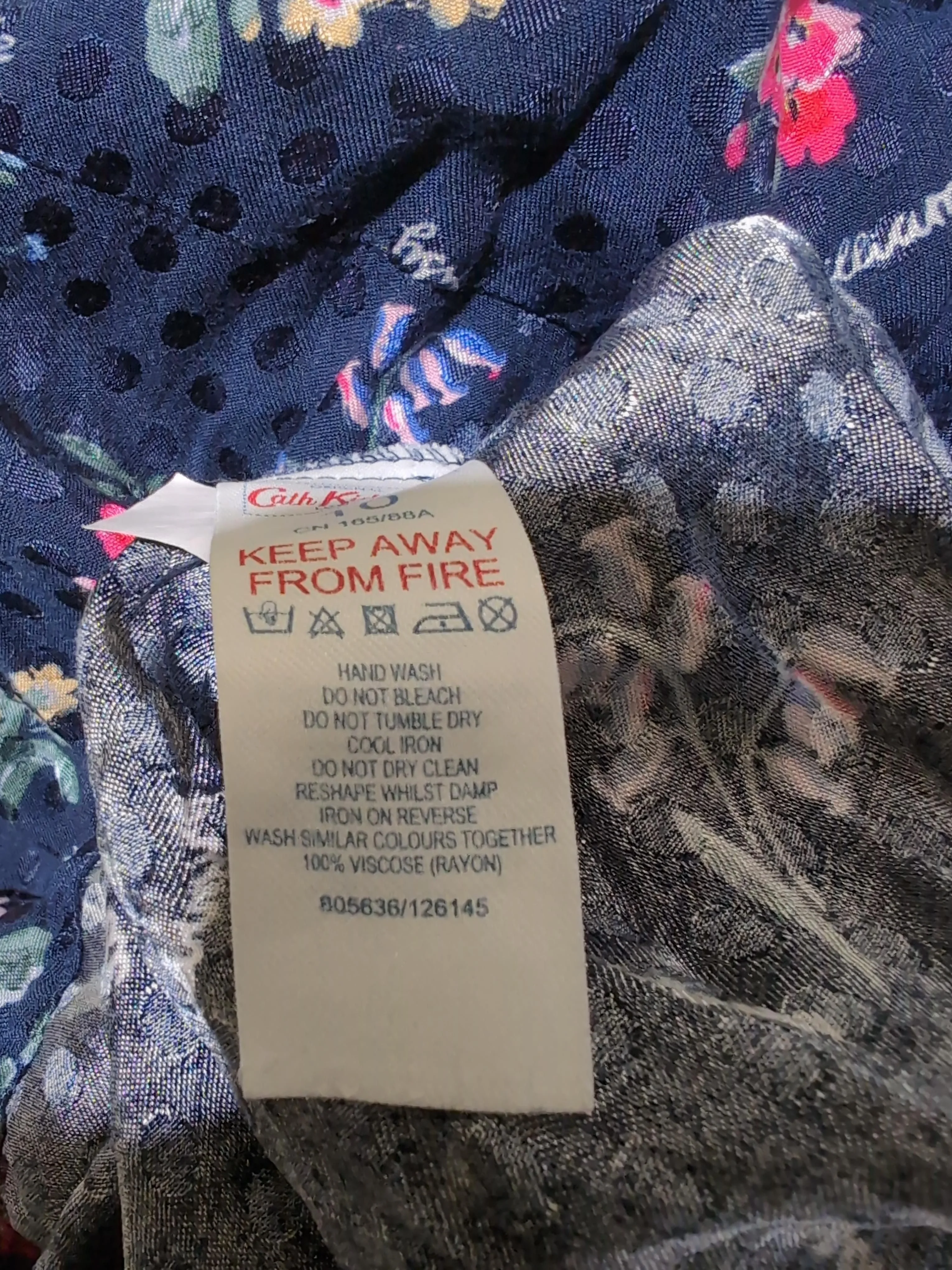 Cath Kidston A-Line Mini Dress UK10 in Blue - Image 6