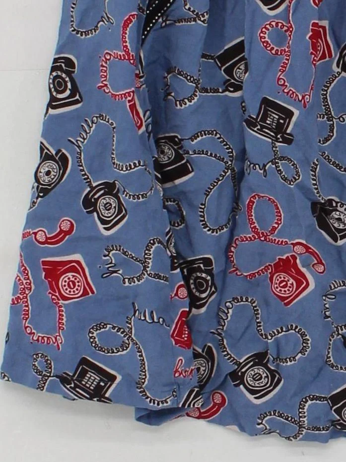 Cath Kidston Women's Mini Skirt M Blue 100% Viscose Short Mini - Image 4