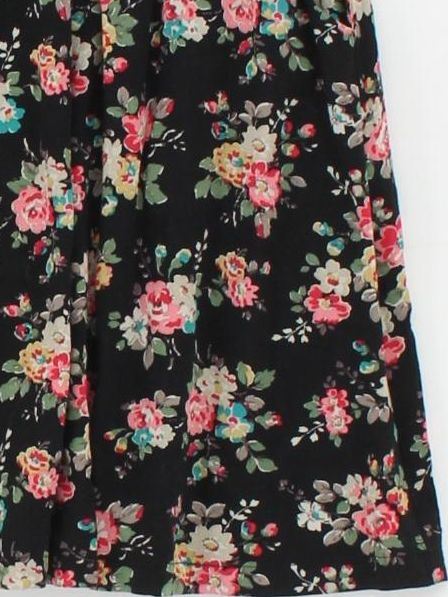 Cath Kidston Women's Mini Skirt UK 10 Black Floral 100% Viscose Short Mini - Image 4