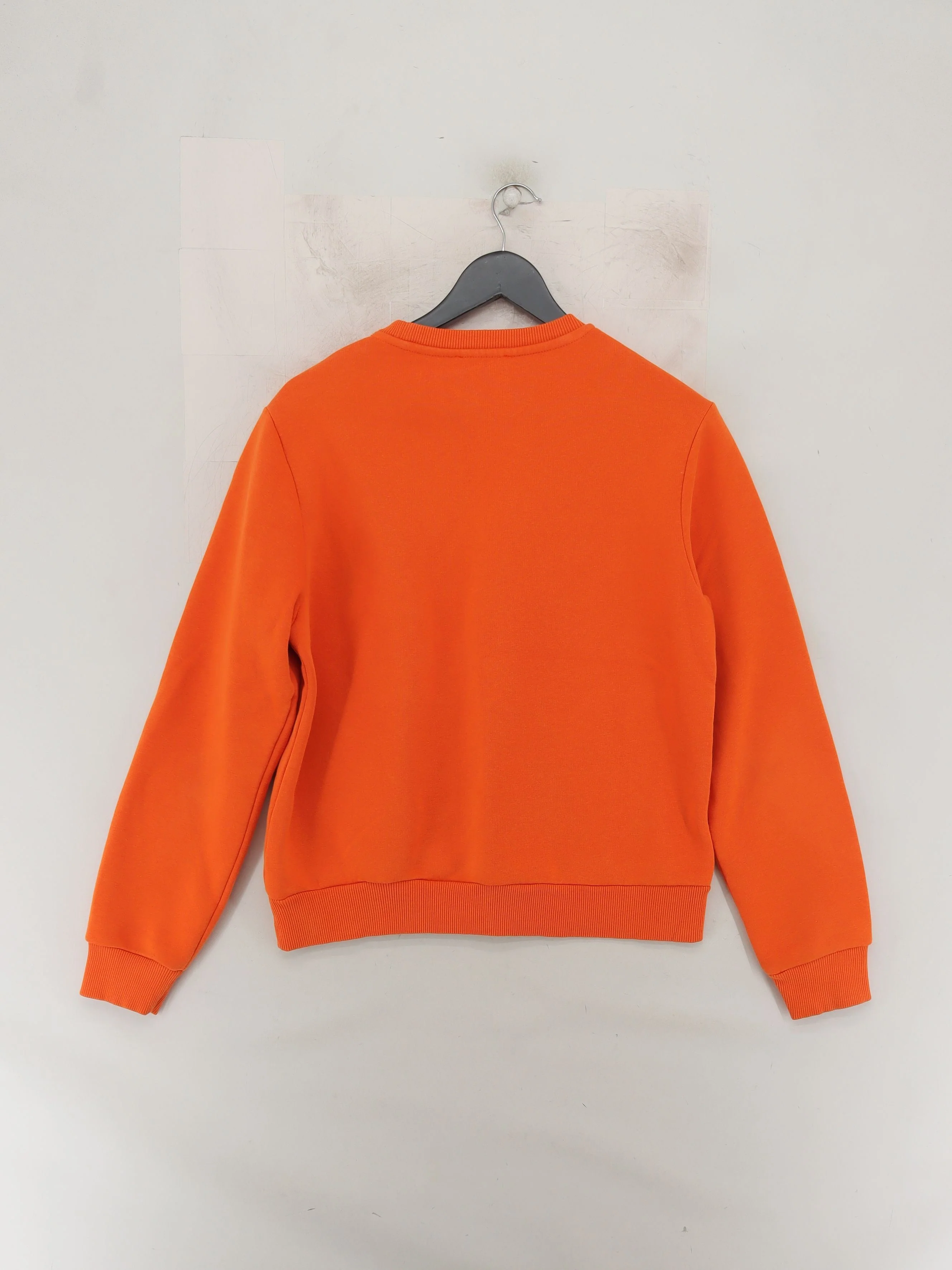 Cavalli Class Men's Hoodie L Orange Animal Print Cotton with Polyester Pullover - Image 2
