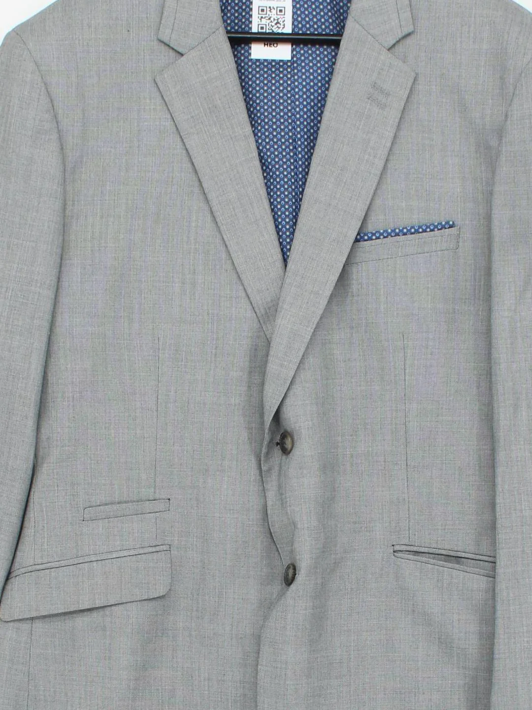 Cavani Men's Two Piece Suit Chest: 48 in Grey Polyester with Rayon 2 Piece - Image 3