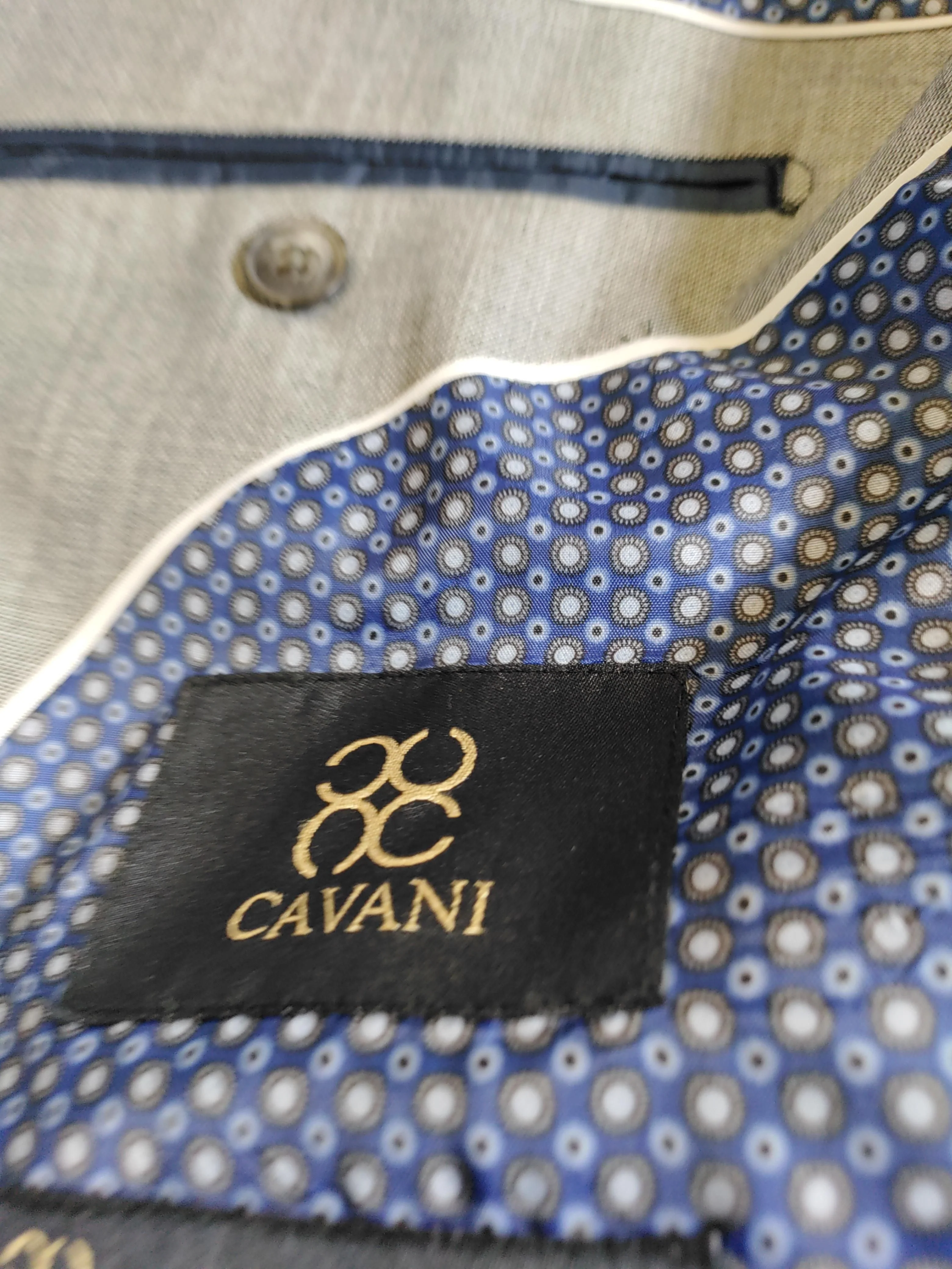 Cavani Men's Two Piece Suit Chest: 48 in Grey Polyester with Rayon 2 Piece - Image 6