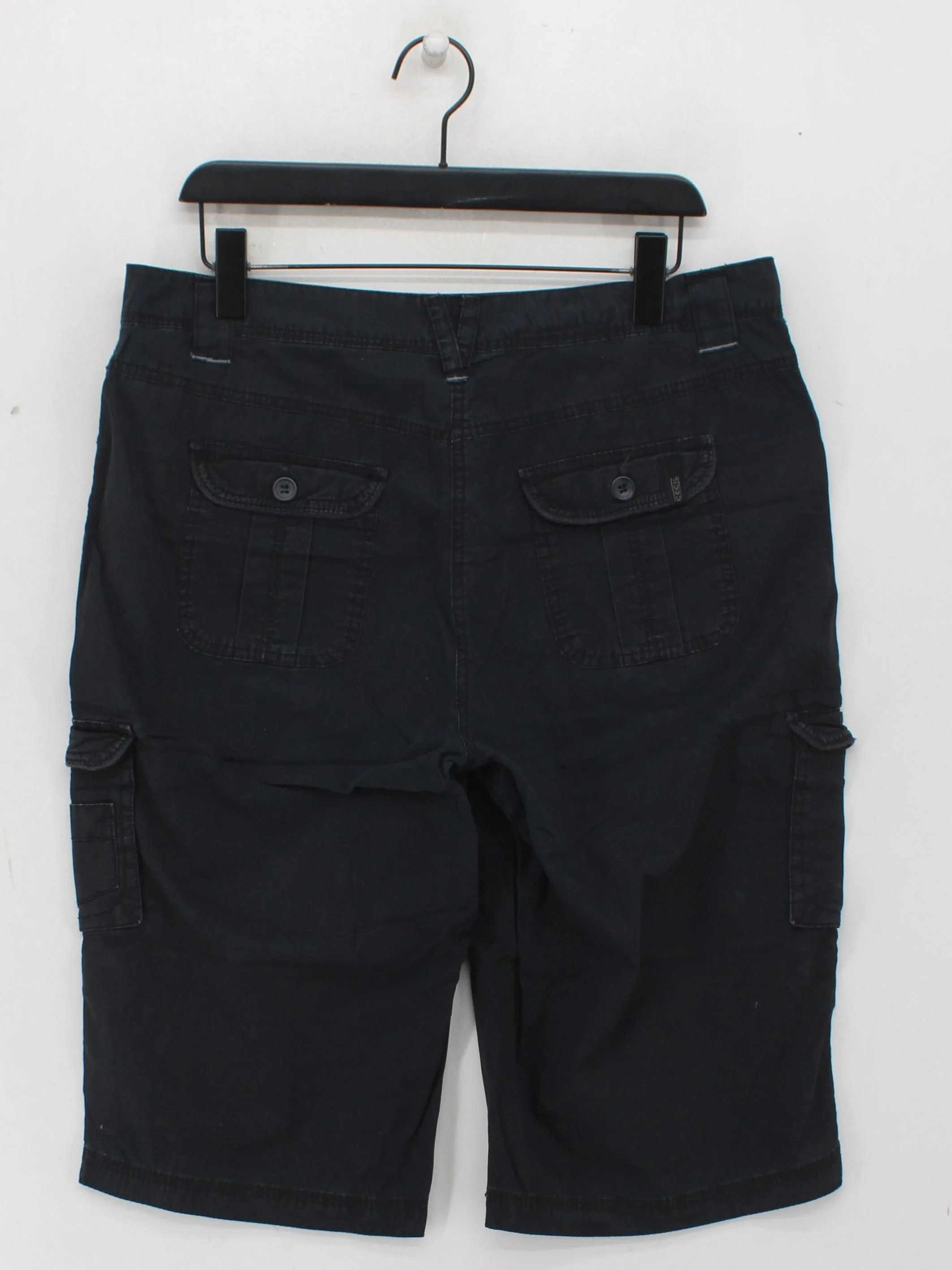 Cecil Men's Shorts M Black 100% Cotton Cargo - Image 2