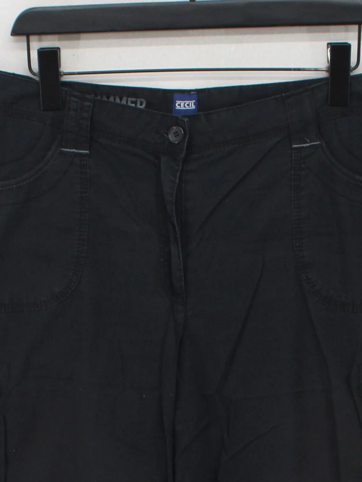Cecil Men's Shorts M Black 100% Cotton Cargo - Image 3