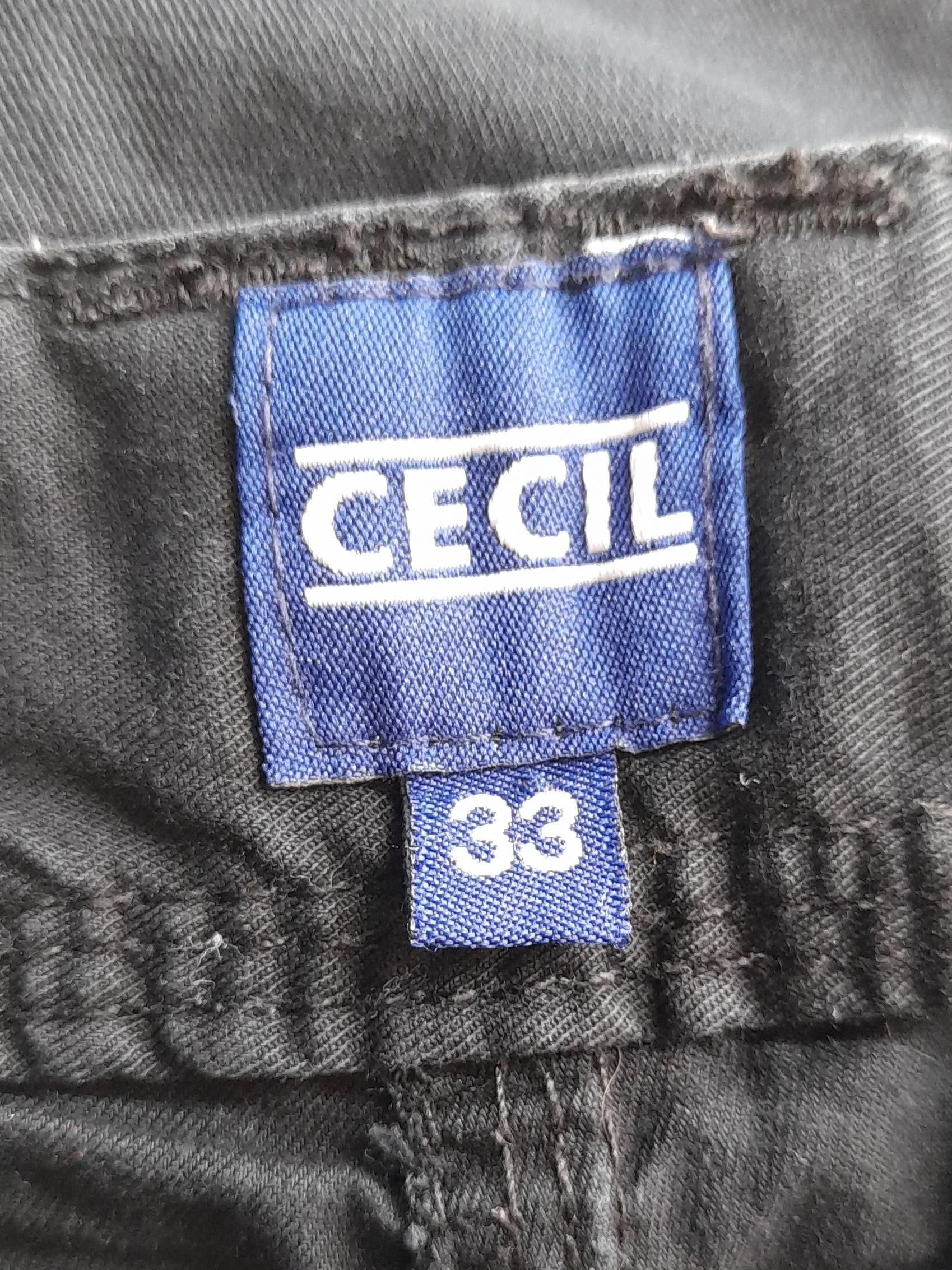 Cecil Men's Shorts M Black 100% Cotton Cargo - Image 7