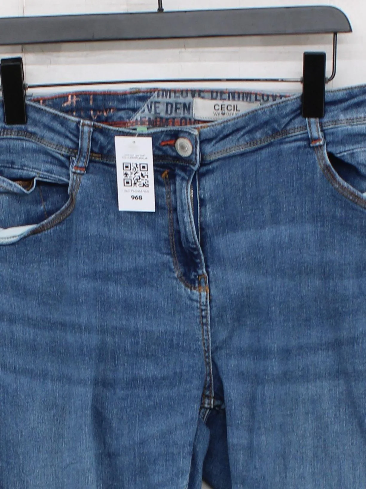 Cecil Women's Jeans W 36 in Blue Cotton with Elastane Skinny - Image 3
