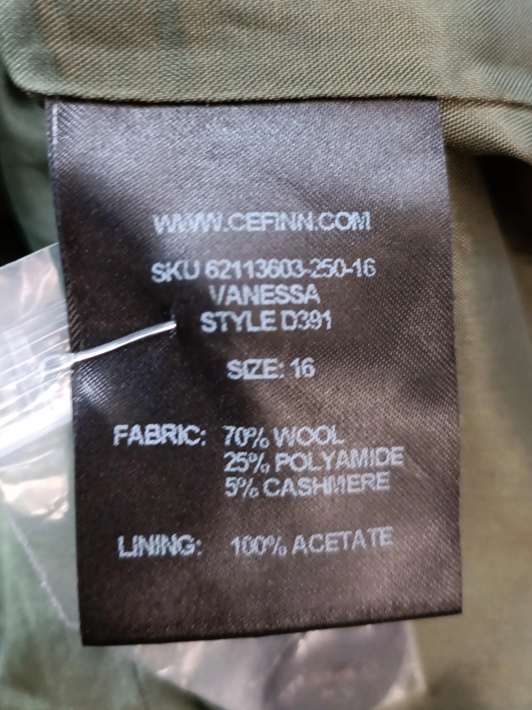 Cefinn Shirt Midi Dress UK16 in Green - Image 6