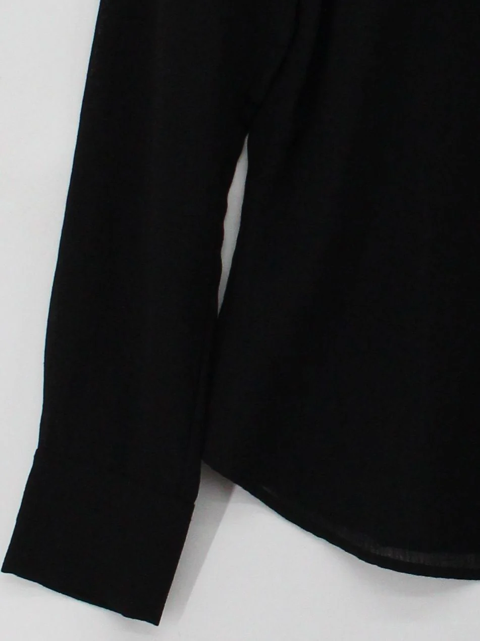 Cefinn Women's Blouse UK 12 Black Acetate with Polyester Basic - Image 4