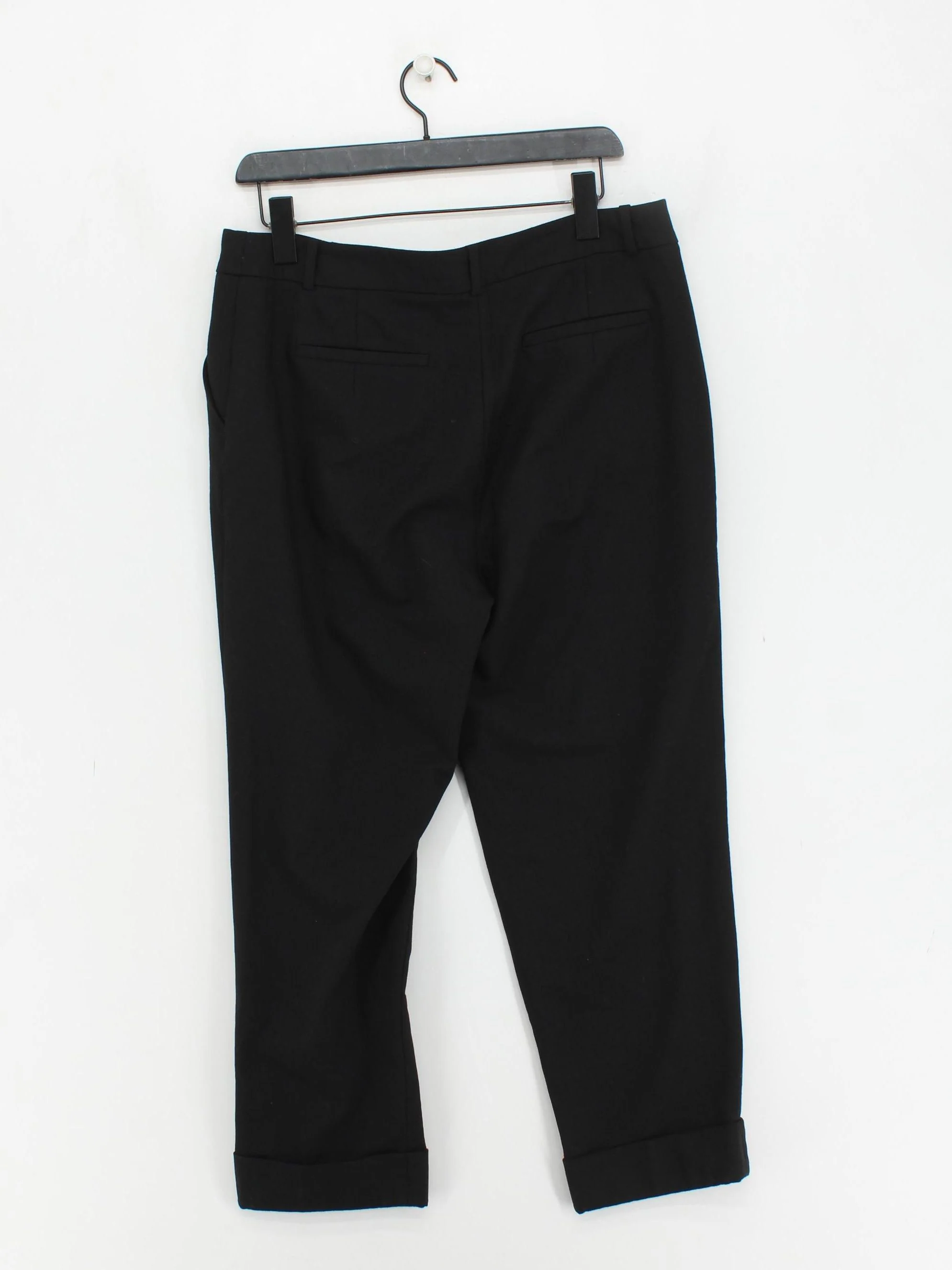 Cefinn Women's Trousers UK 14 Black Wool with Polyester, Elastane Cropped - Image 2