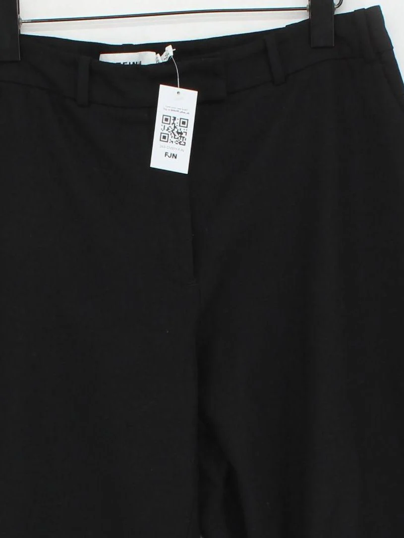 Cefinn Women's Trousers UK 14 Black Wool with Polyester, Elastane Cropped - Image 3