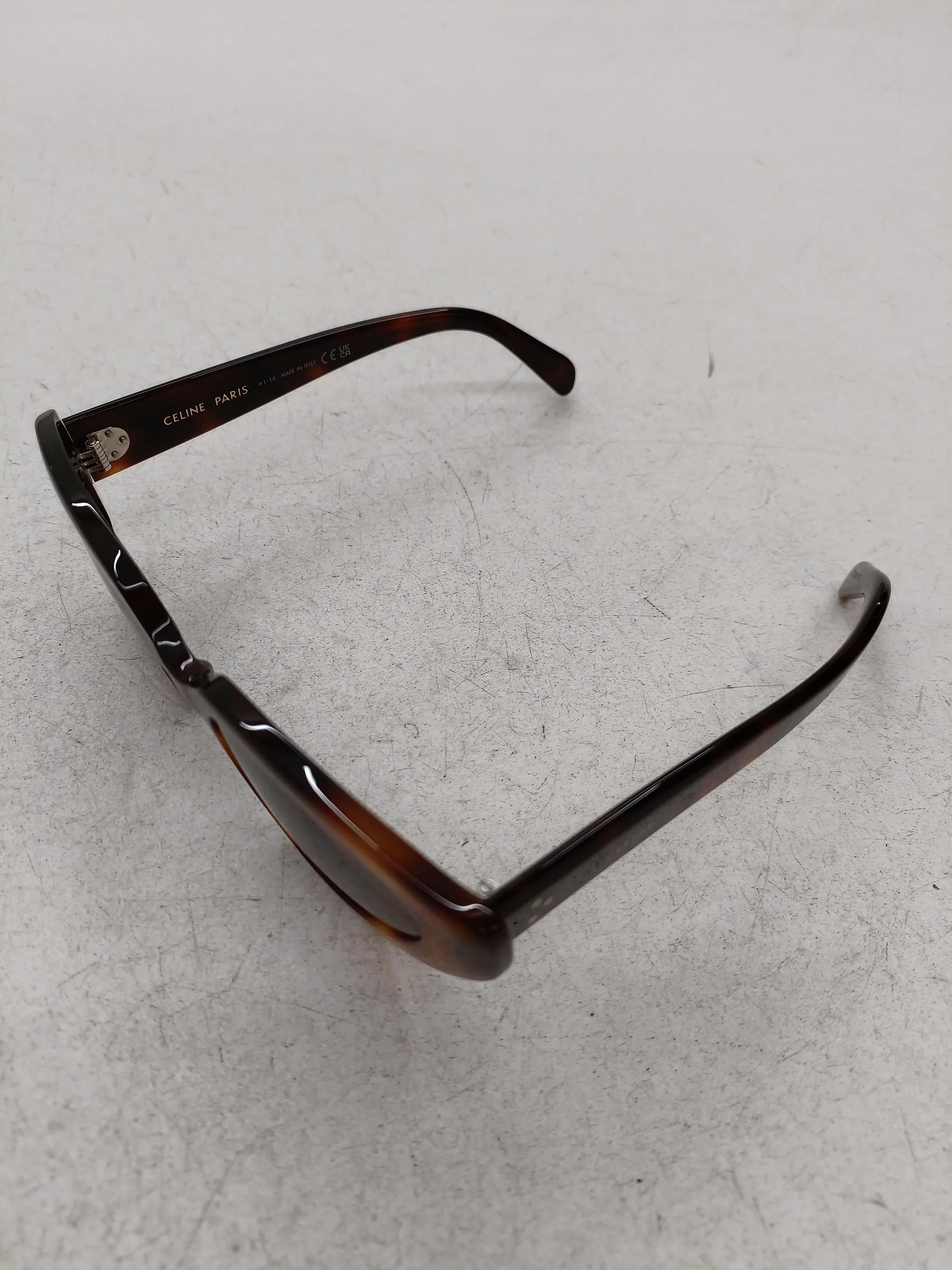 Celine Men's Sunglasses Brown Oval - Image 4