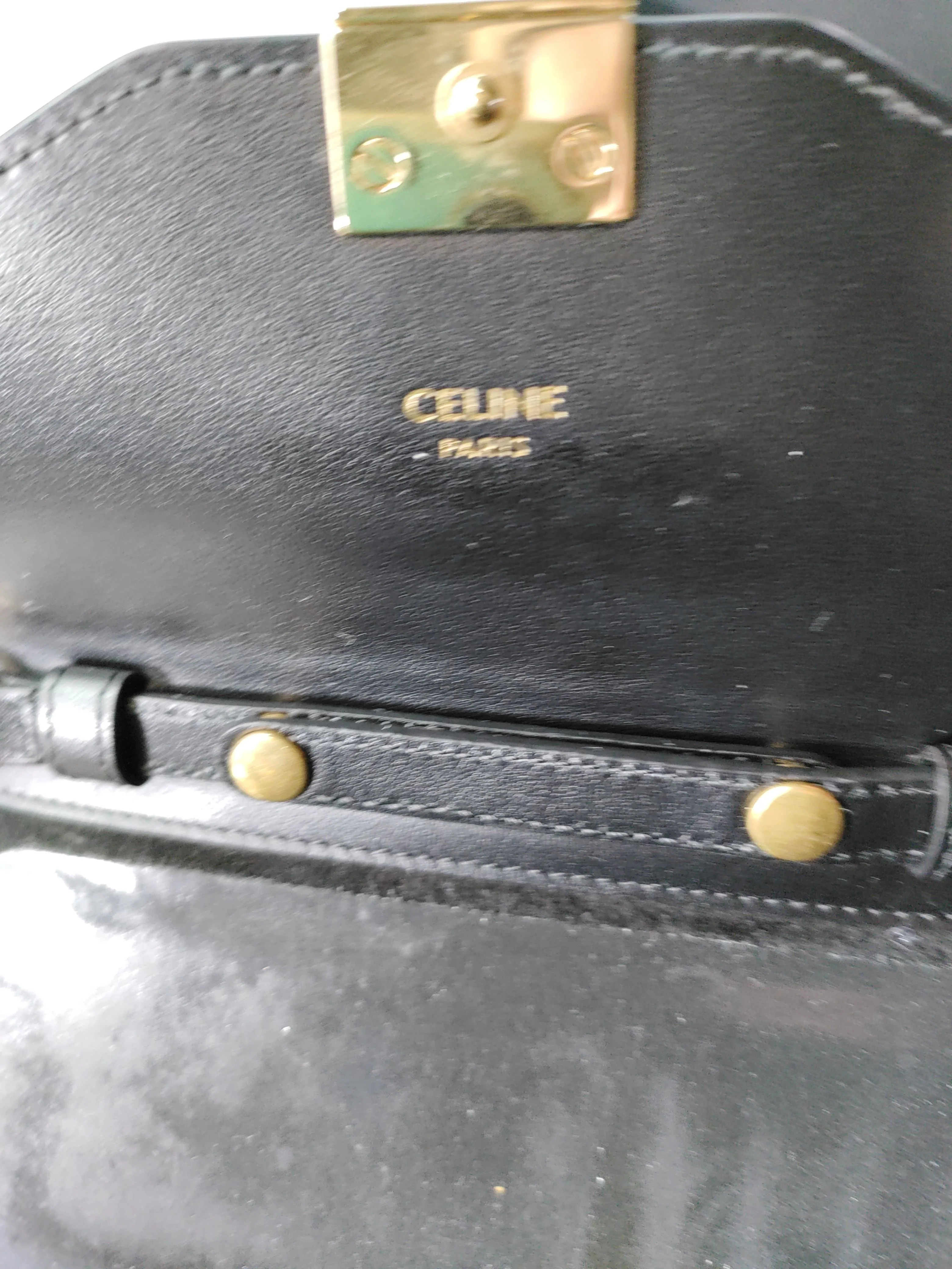 Celine Women's Bag Black 100% Leather Crossbody - Image 5