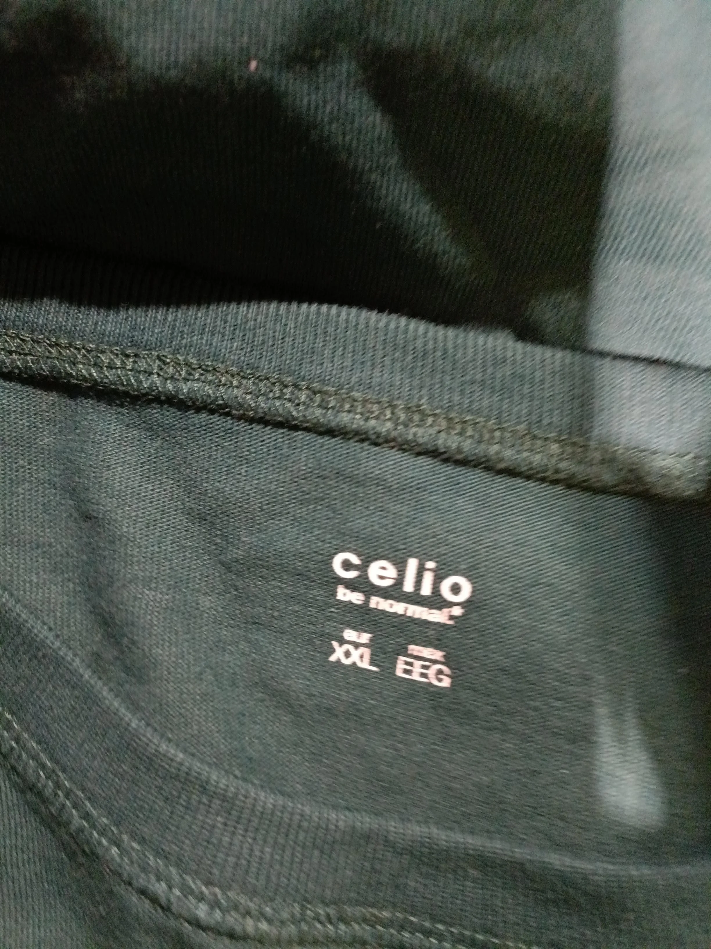 Celio Men's T-Shirt XXL Green 100% Cotton Basic - Image 5