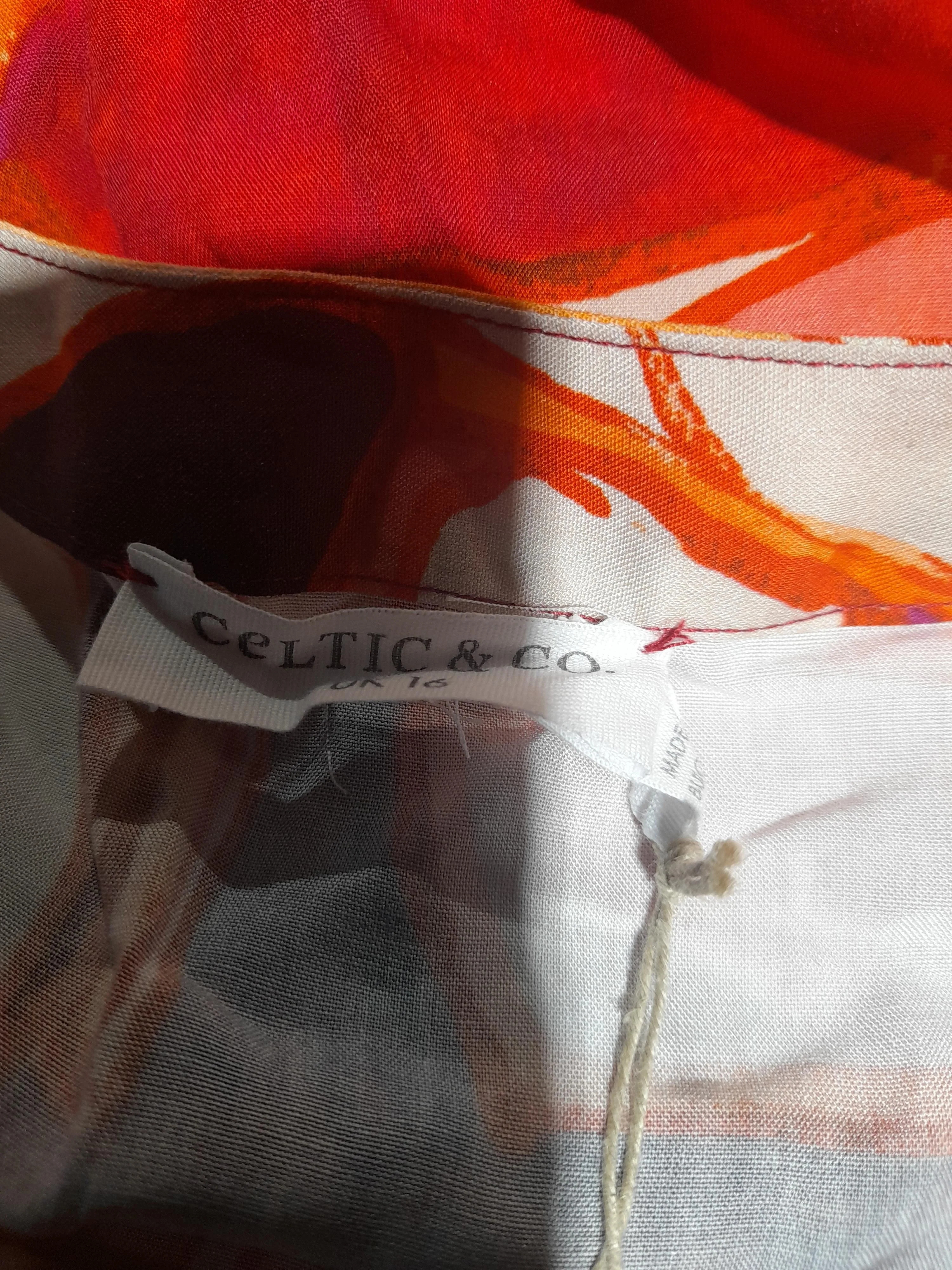Celtic & Co Shirt Maxi Dress UK16 in Multi - Image 5