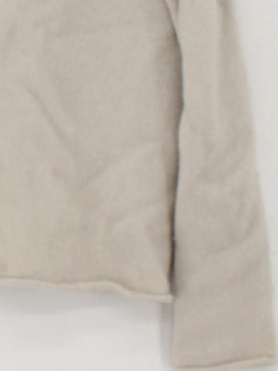 Celtic & Co Women's Jumper M Cream 100% Wool Roll Neck Pullover - Image 4