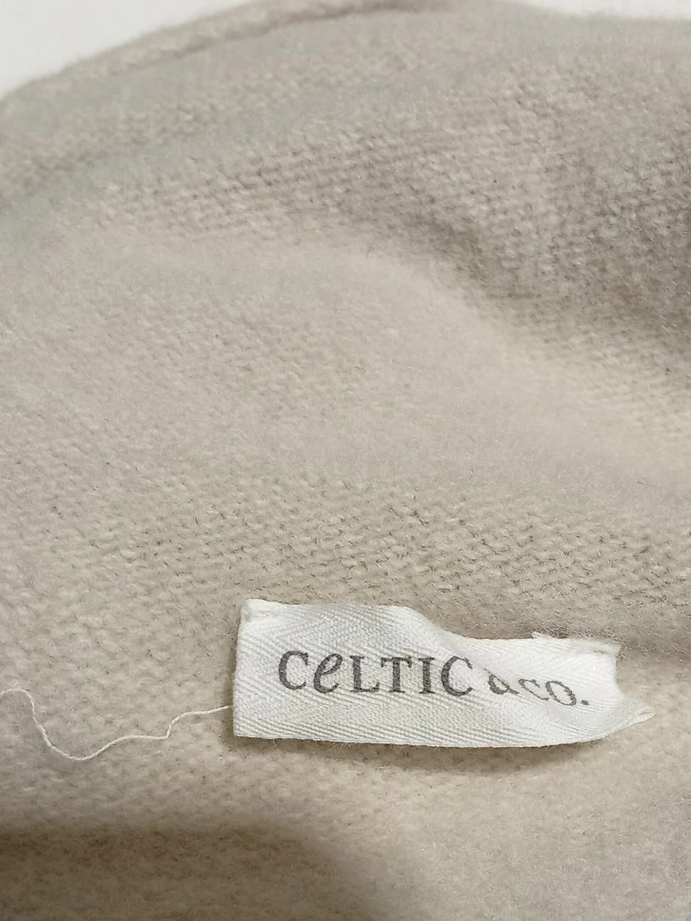 Celtic & Co Women's Jumper M Cream 100% Wool Roll Neck Pullover - Image 6