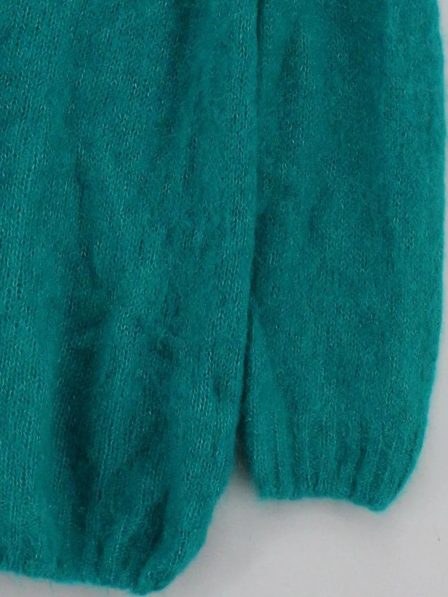 Celtic & Co Women's Jumper XXS Green 100% Other V-Neck Pullover - Image 4