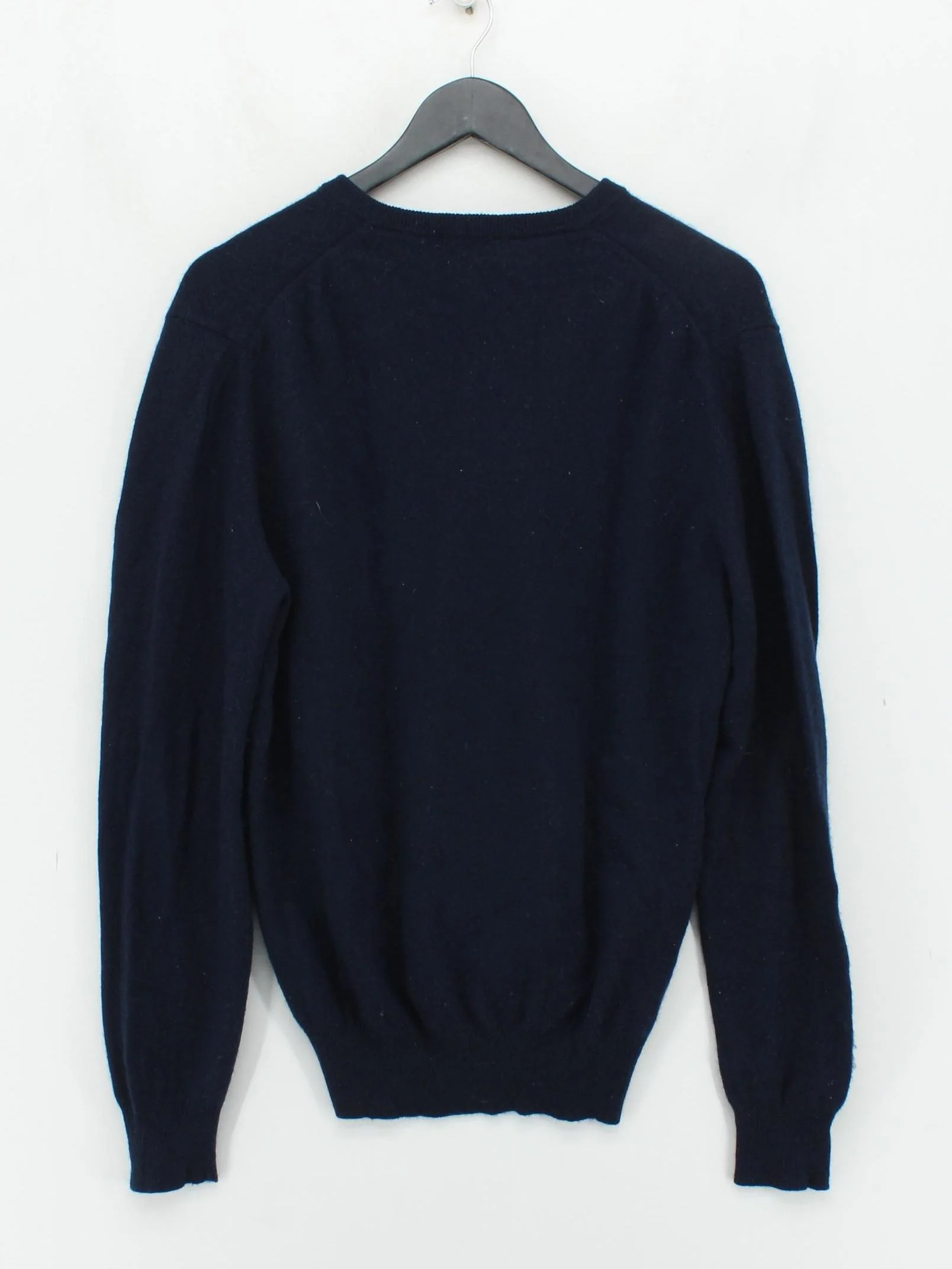 Cerruti Men's Jumper L Blue 100% Cashmere V-Neck Pullover - Image 2