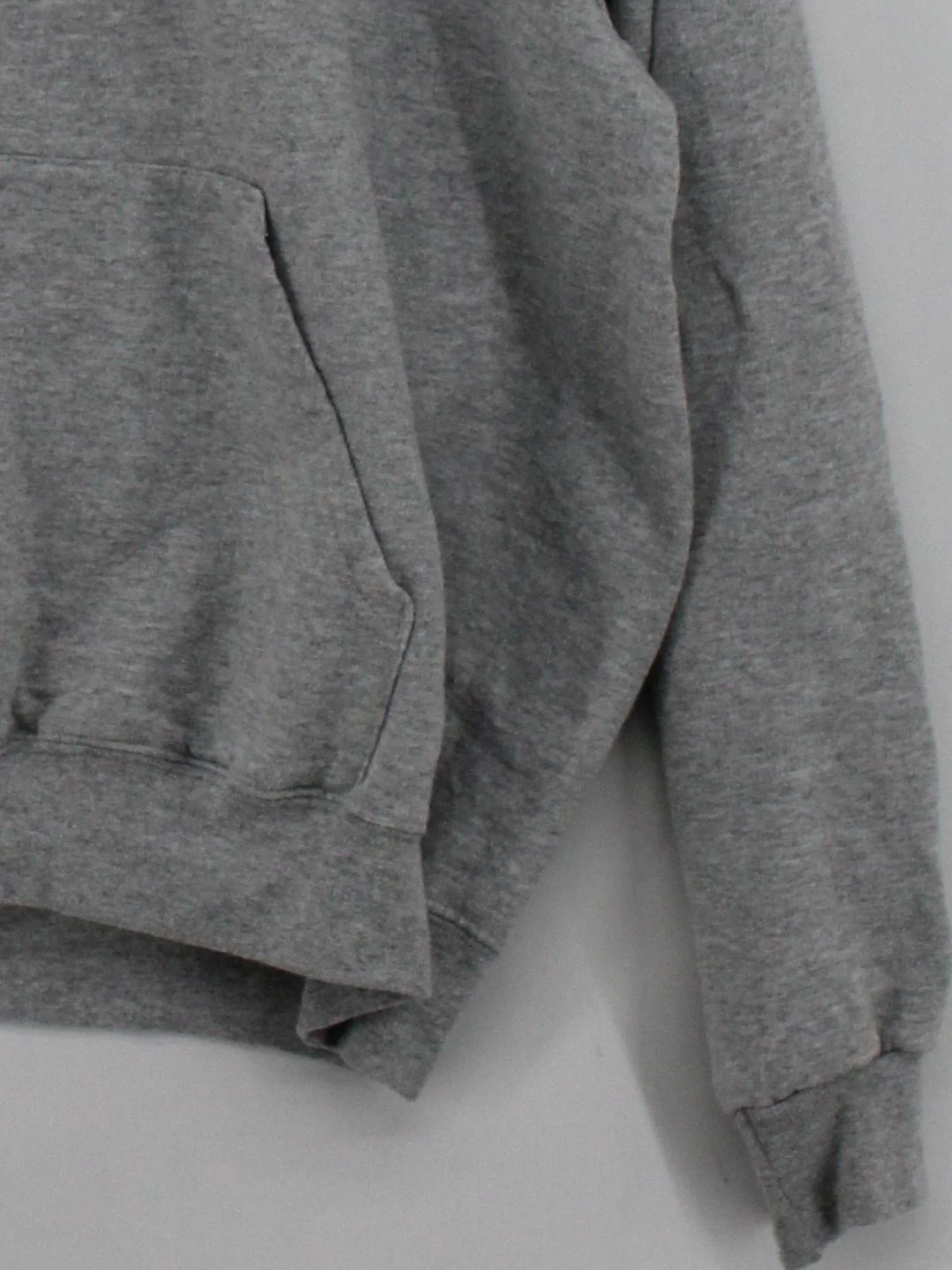 Champion Men's Hoodie L Grey Graphic 100% Cotton Pullover - Image 4