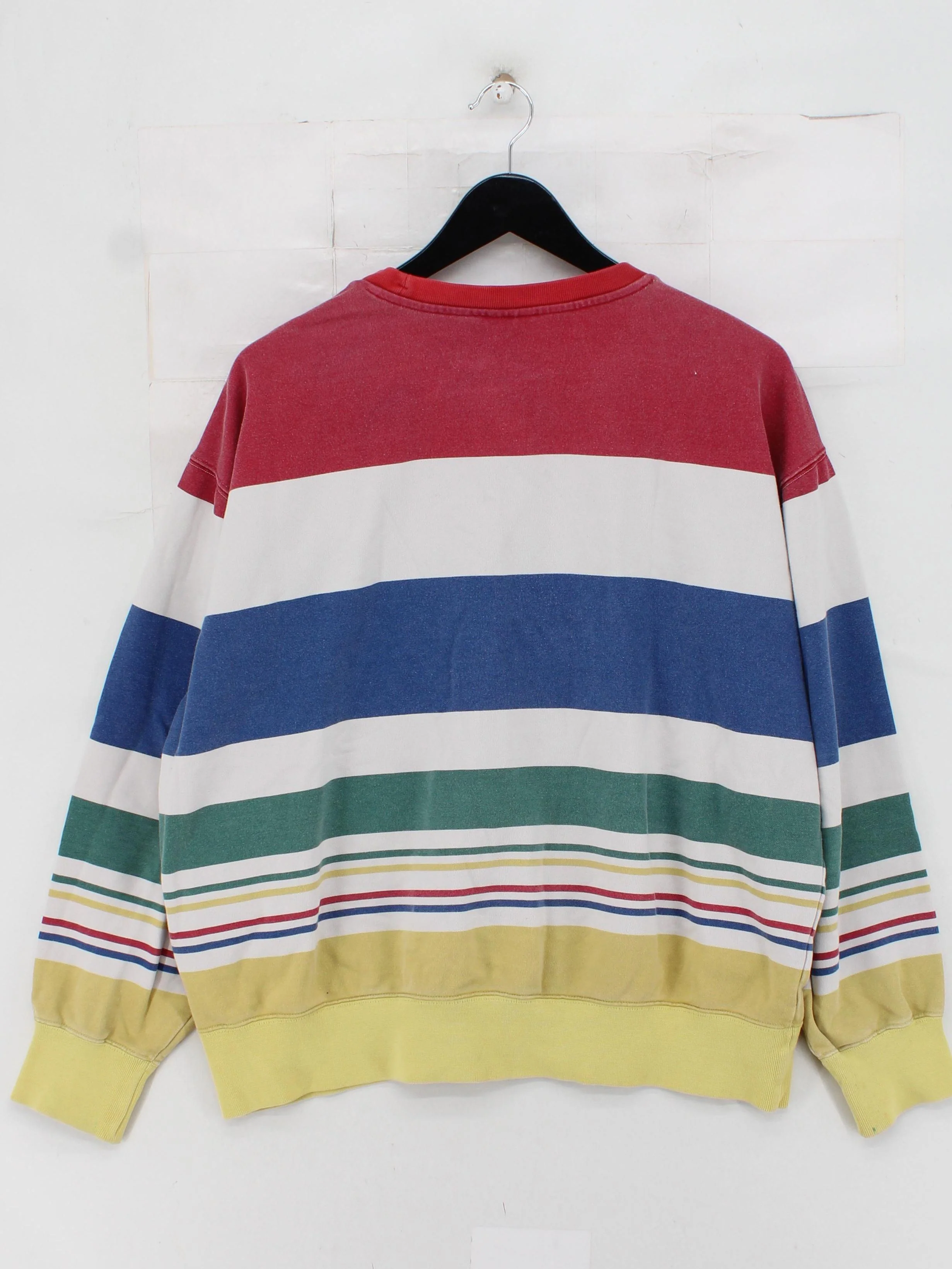 Champion Men's Hoodie L Multi Striped 100% Cotton Pullover - Image 2