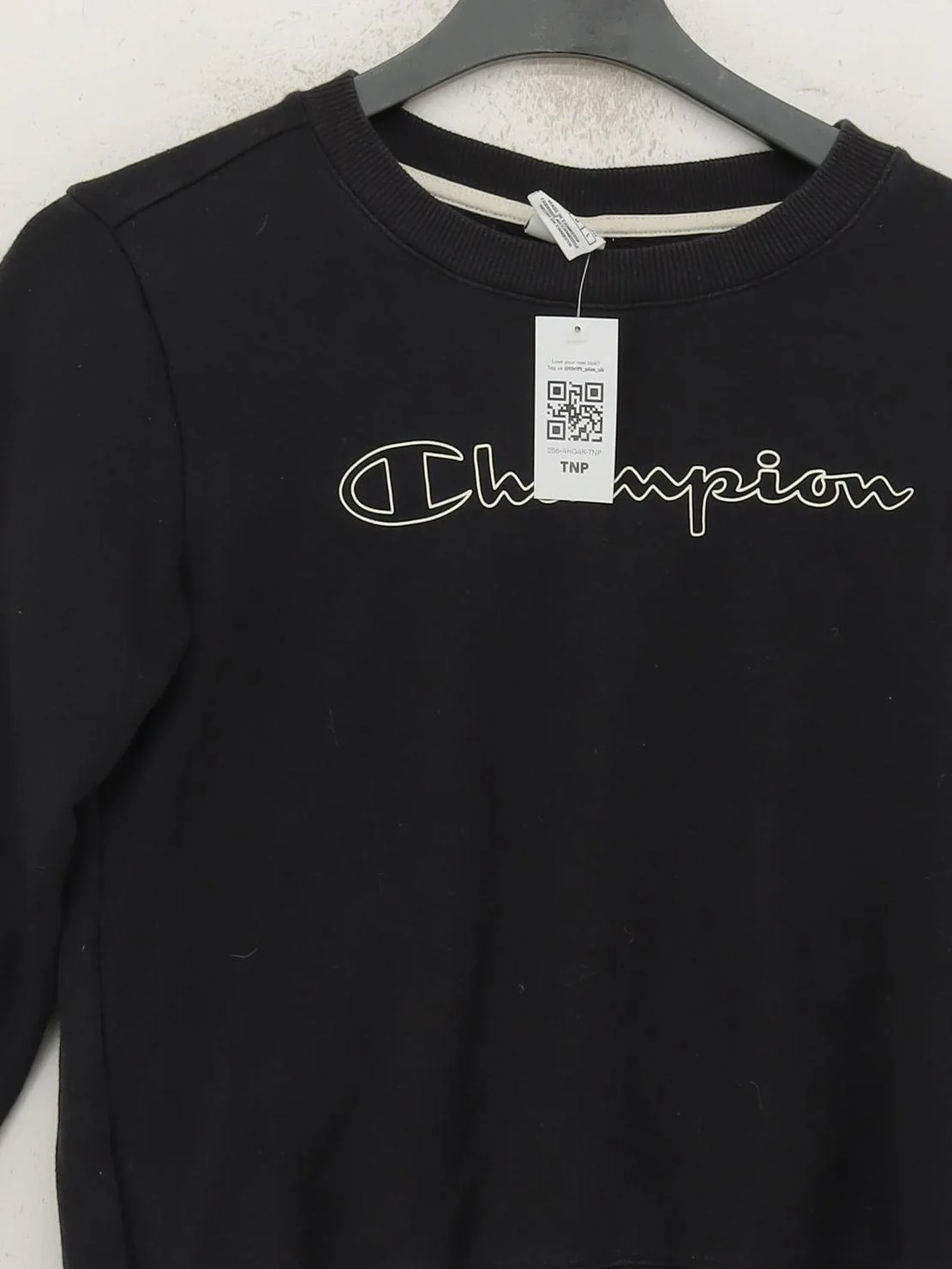 Champion Men's Hoodie M Black Graphic 100% Cotton Pullover - Image 3
