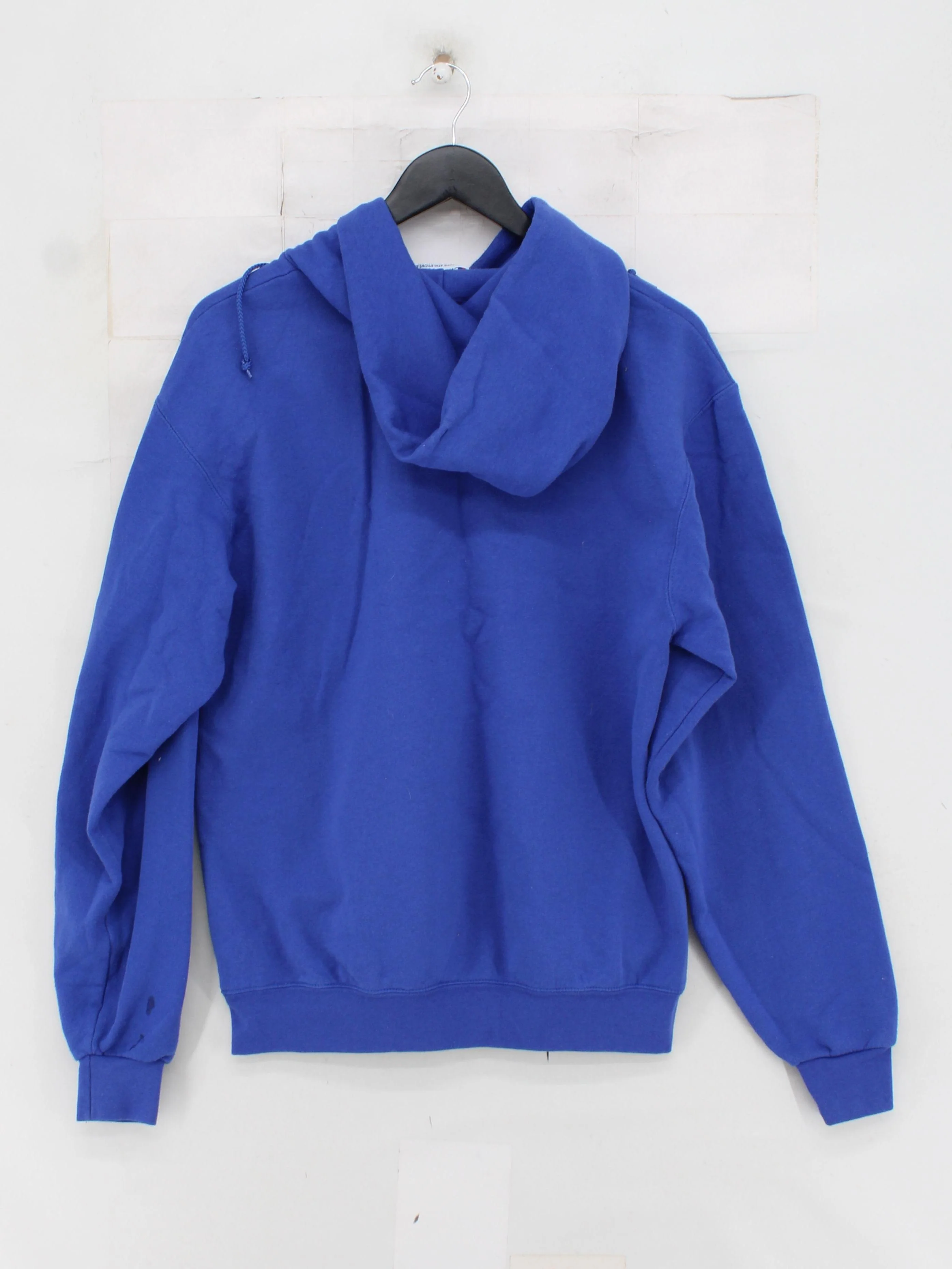 Champion Men's Hoodie M Blue Graphic Cotton with Polyester Pullover - Image 2
