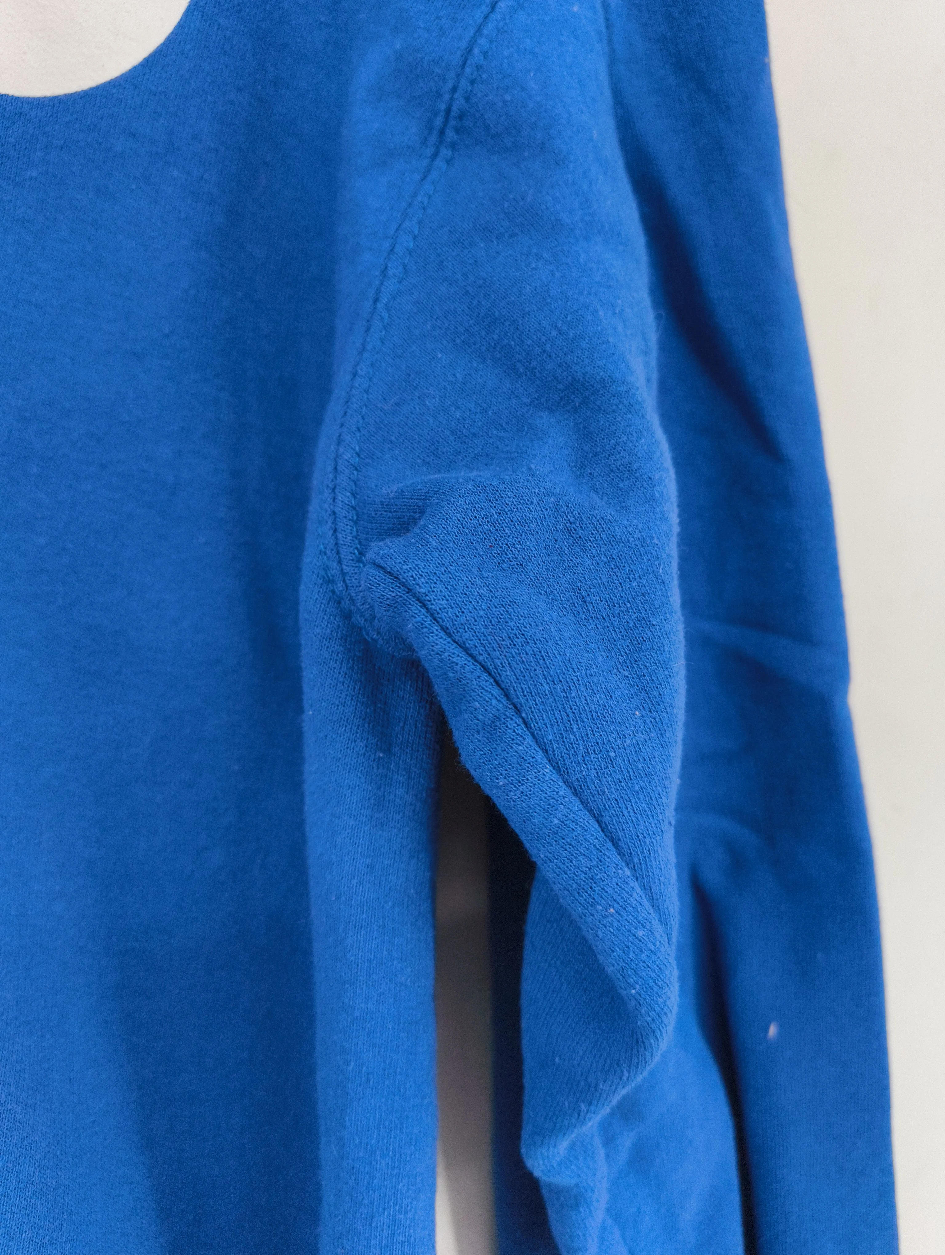 Champion Men's Hoodie M Blue Graphic Cotton with Polyester Pullover - Image 7