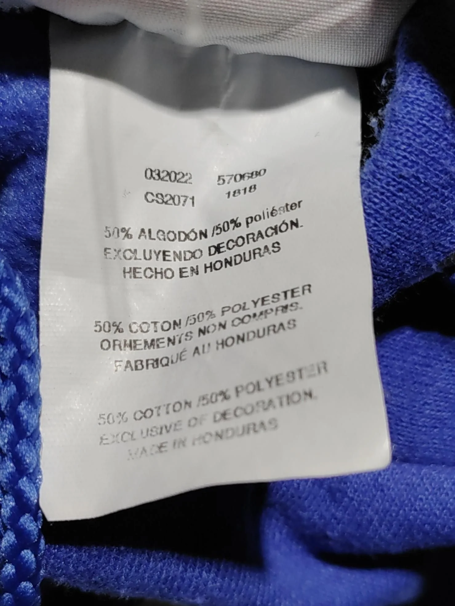 Champion Men's Hoodie M Blue Graphic Cotton with Polyester Pullover - Image 9