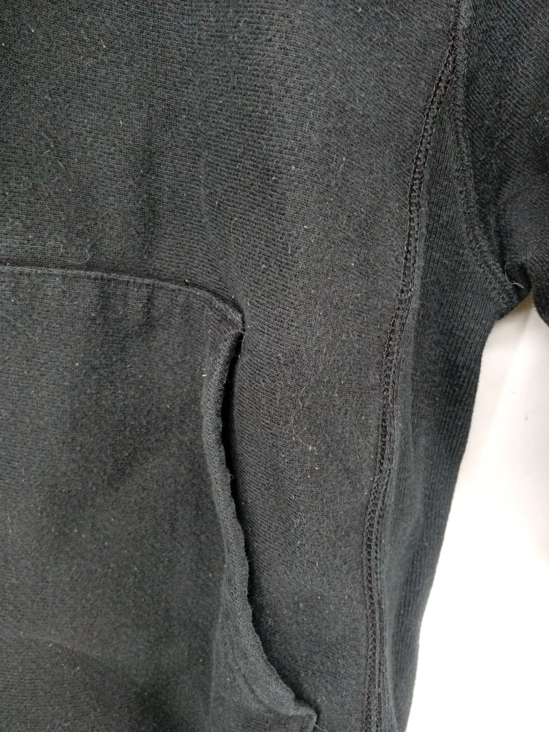 Champion Men's Hoodie S Black Cotton with Polyester Pullover - Image 6