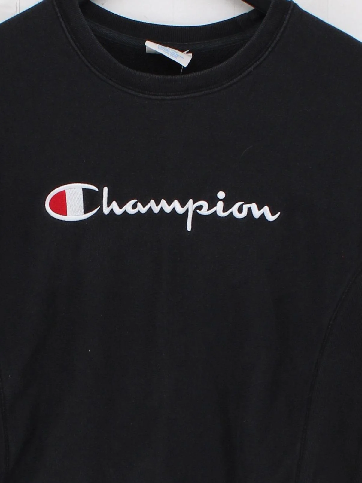 Champion Men's Hoodie S Black Graphic Cotton with Polyester Pullover - Image 3